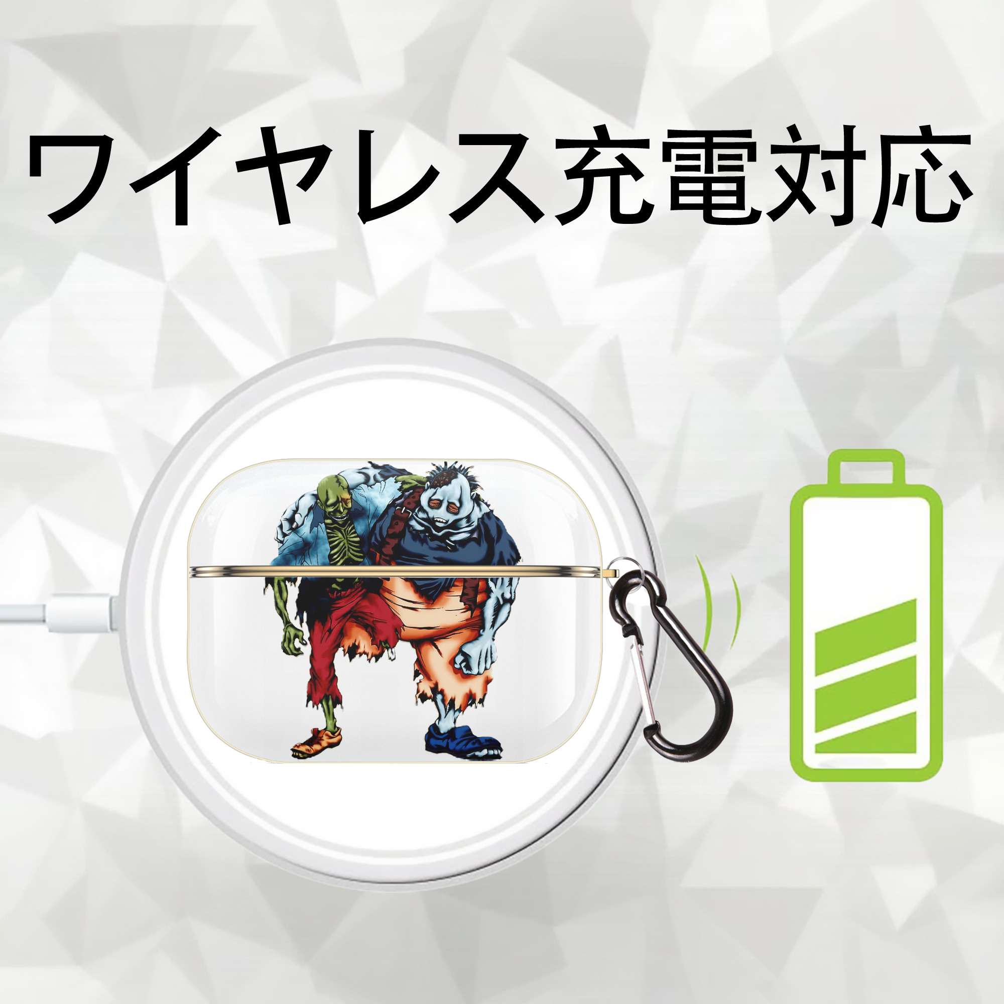 遊☆戯☆王 Yu-Gi-Oh! 【AirPods Pro用】ハードシェル保護ケース｜耐衝撃・防指紋・カラビナ付き商品仕様