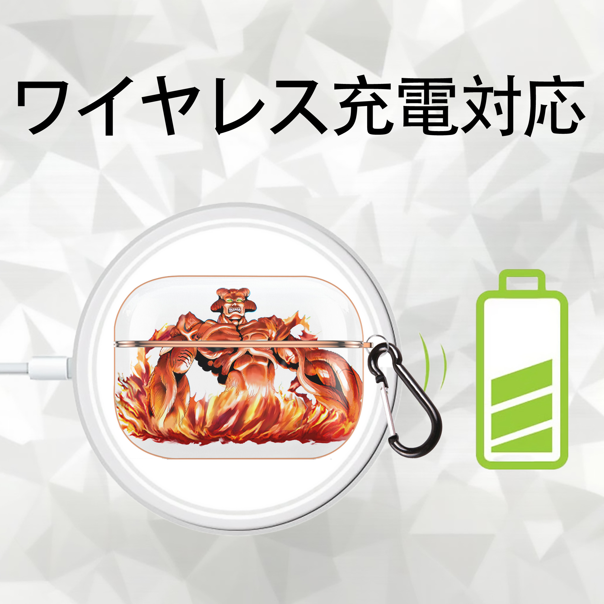 遊☆戯☆王 Yu-Gi-Oh! 【AirPods Pro用】ハードシェル保護ケース｜耐衝撃・防指紋・カラビナ付き商品仕様