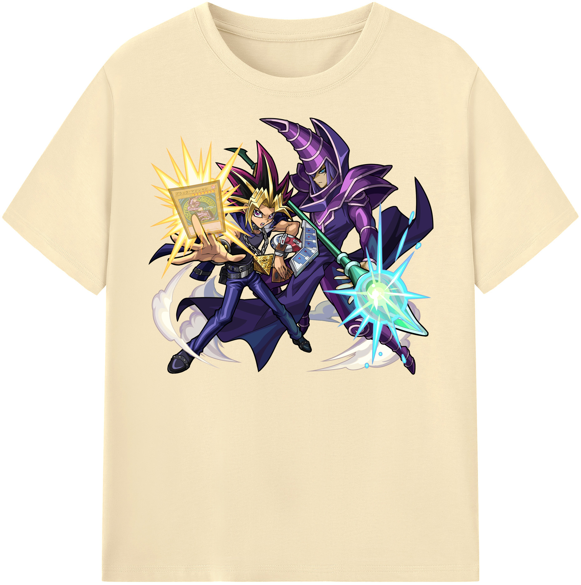 （画像用） 遊☆戯☆王 Yu-Gi-Oh! 綿100％半袖Tシャツ（フロントプリント）