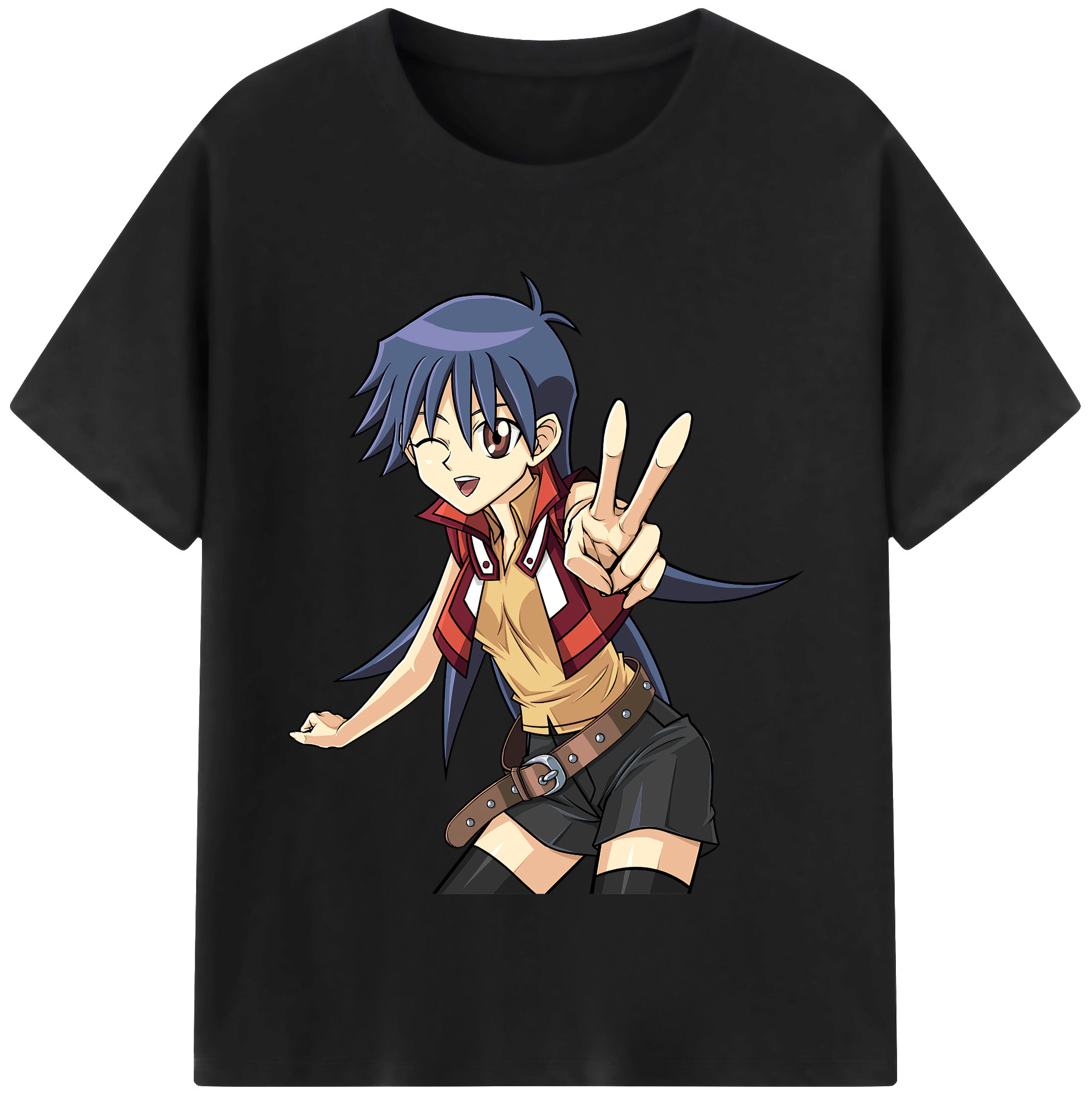 （画像用） 遊☆戯☆王 Yu-Gi-Oh! 綿100％半袖Tシャツ（フロントプリント）