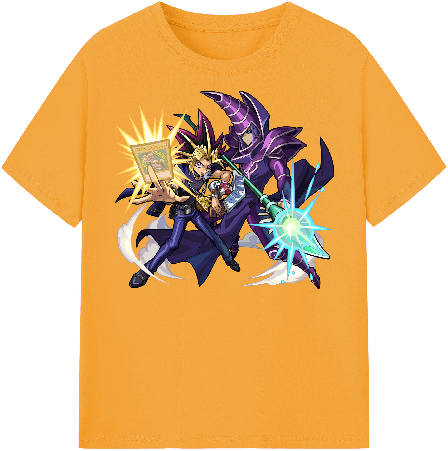（画像用） 遊☆戯☆王 Yu-Gi-Oh! 綿100％半袖Tシャツ（フロントプリント）