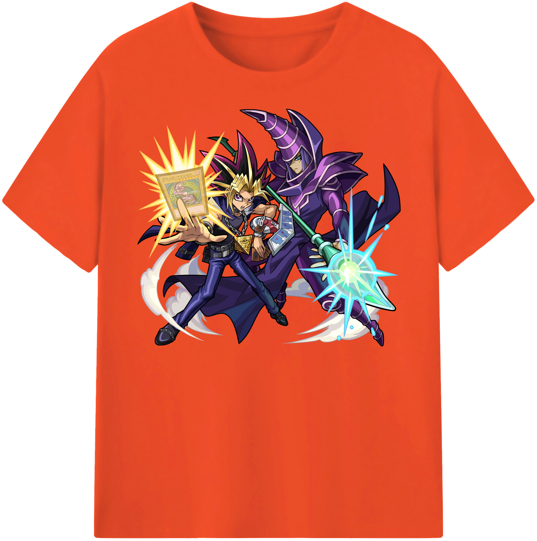 （画像用） 遊☆戯☆王 Yu-Gi-Oh! 綿100％半袖Tシャツ（フロントプリント）