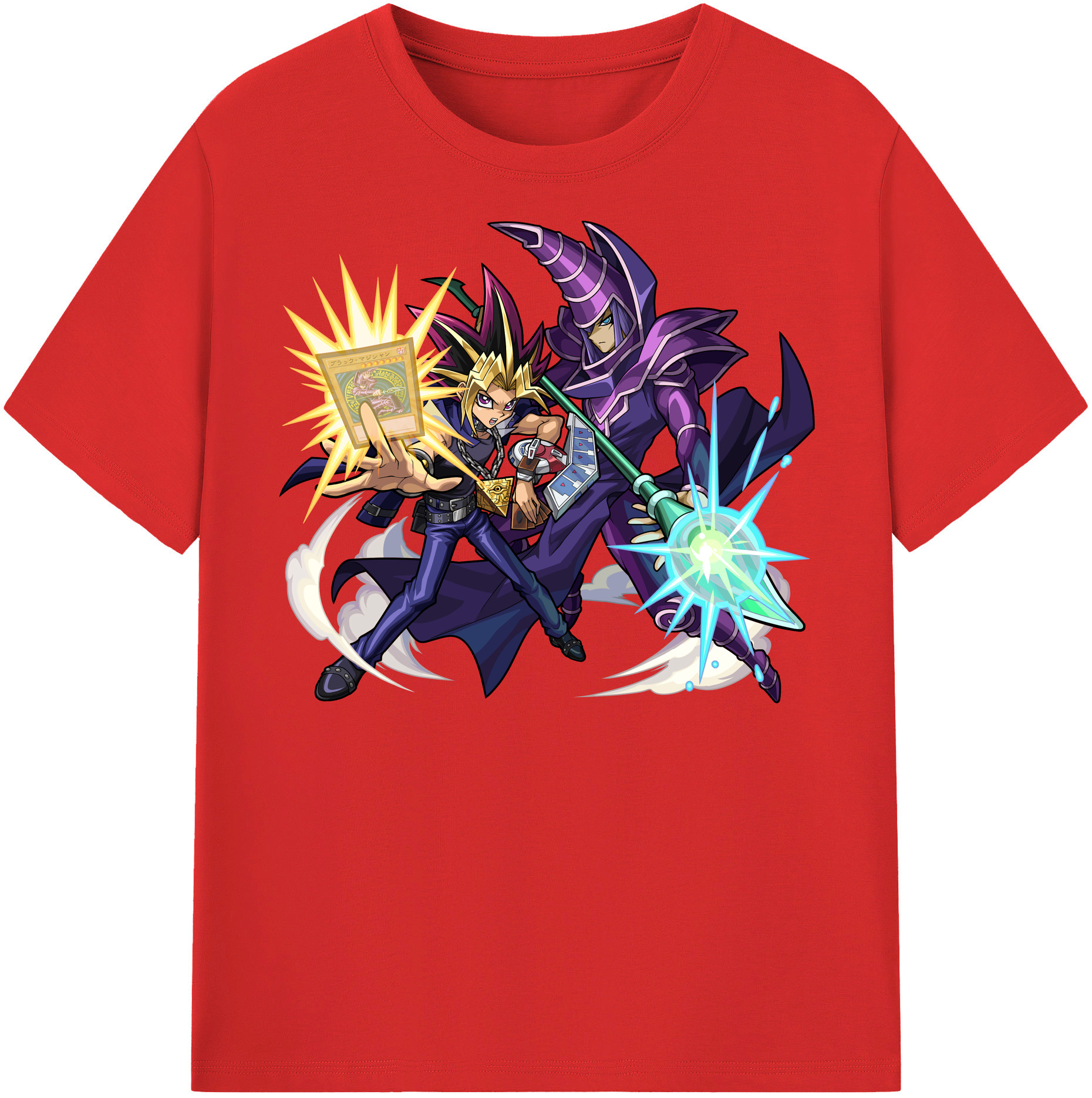 （画像用） 遊☆戯☆王 Yu-Gi-Oh! 綿100％半袖Tシャツ（フロントプリント）