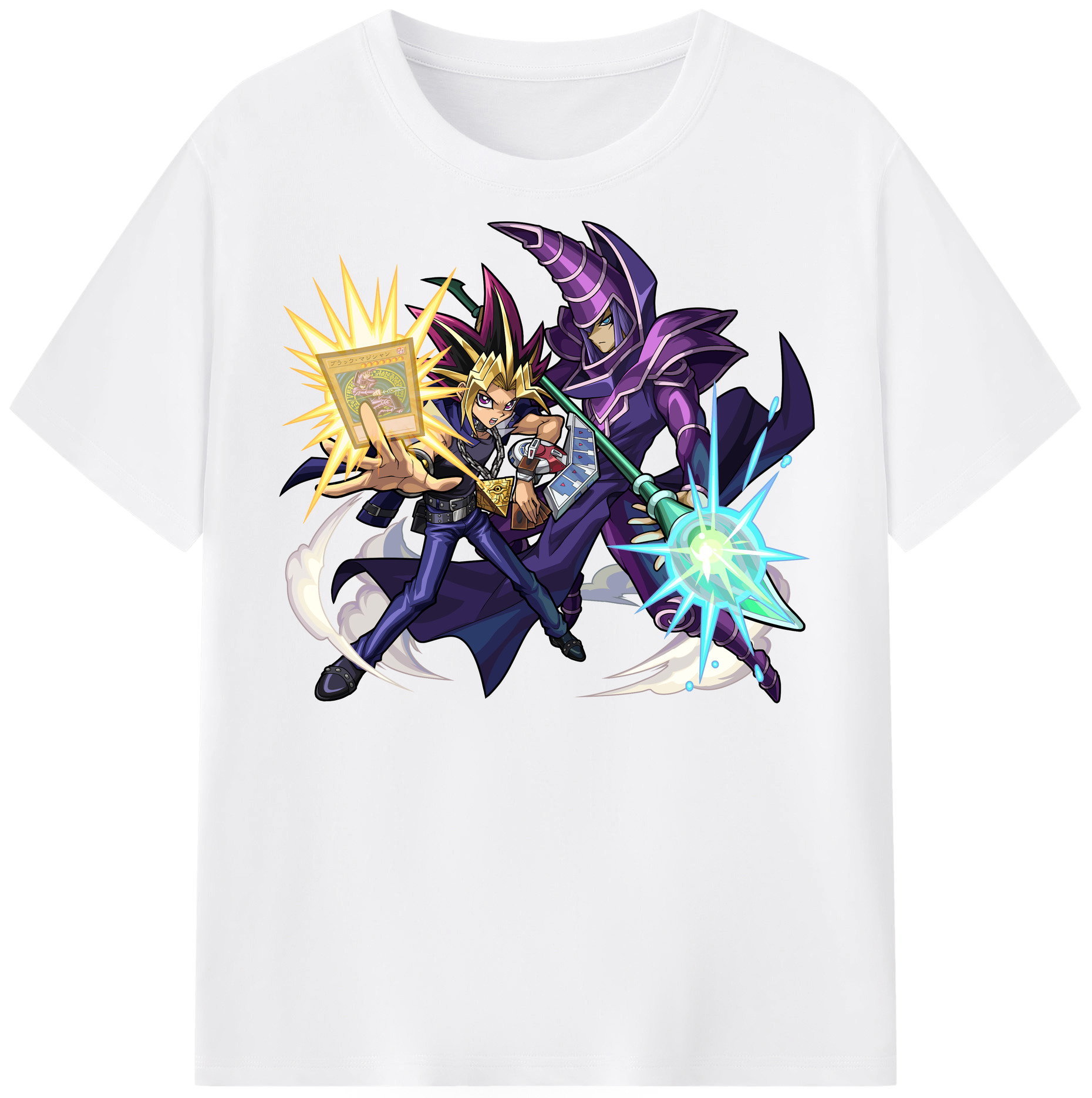 （画像用） 遊☆戯☆王 Yu-Gi-Oh! 綿100％半袖Tシャツ（フロントプリント）