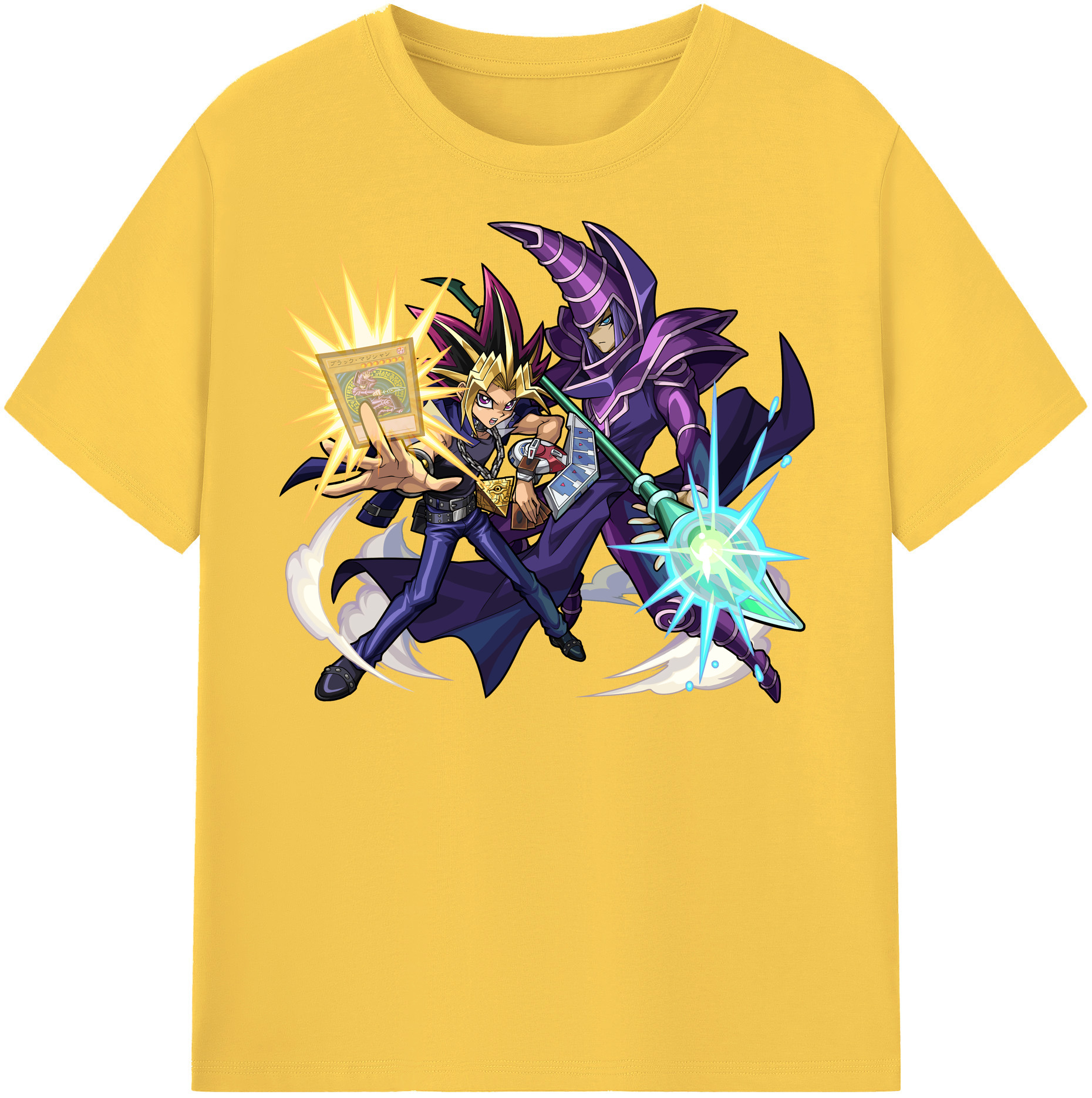 （画像用） 遊☆戯☆王 Yu-Gi-Oh! 綿100％半袖Tシャツ（フロントプリント）