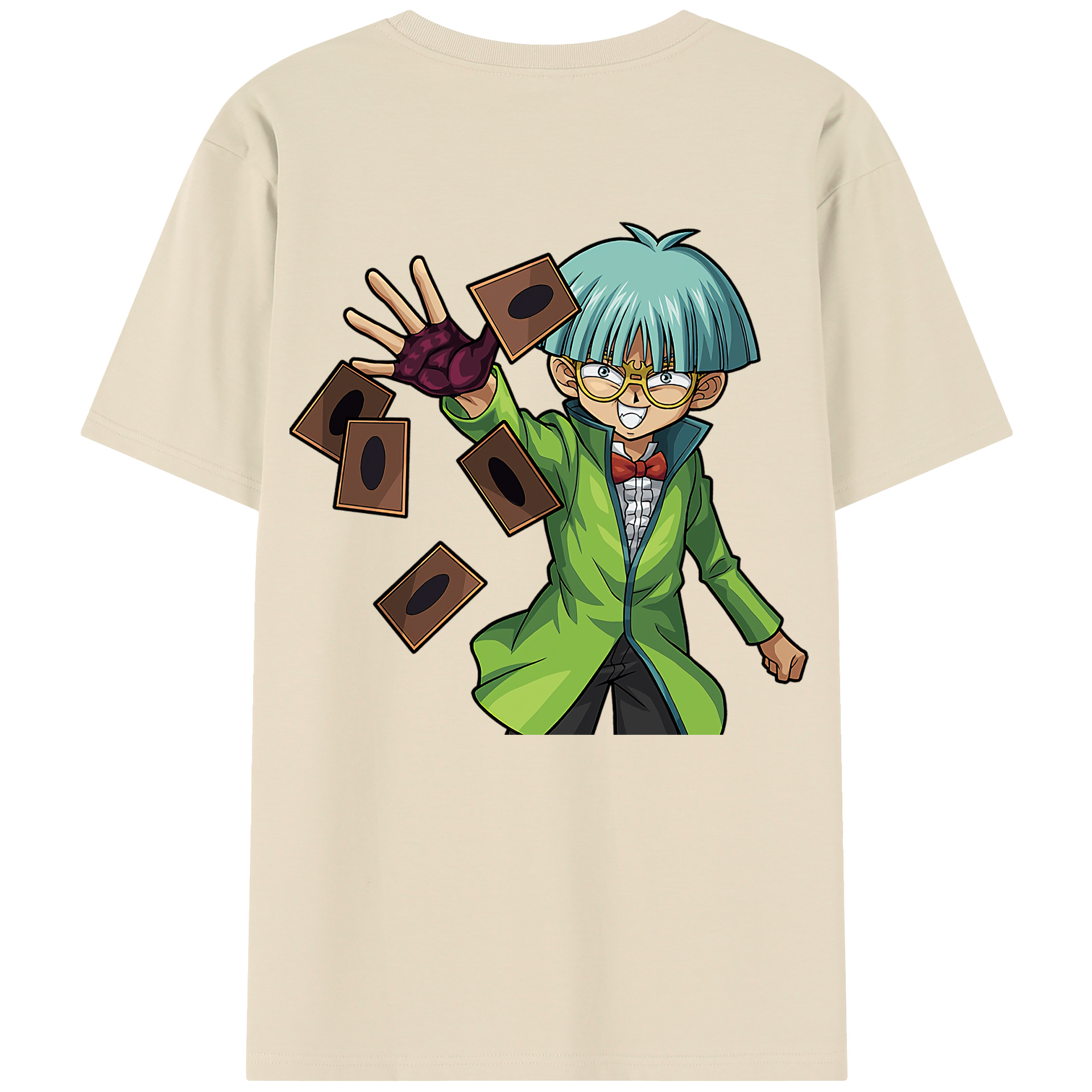 （画像用） 遊☆戯☆王 Yu-Gi-Oh! 綿100％半袖Tシャツ（背面プリント）