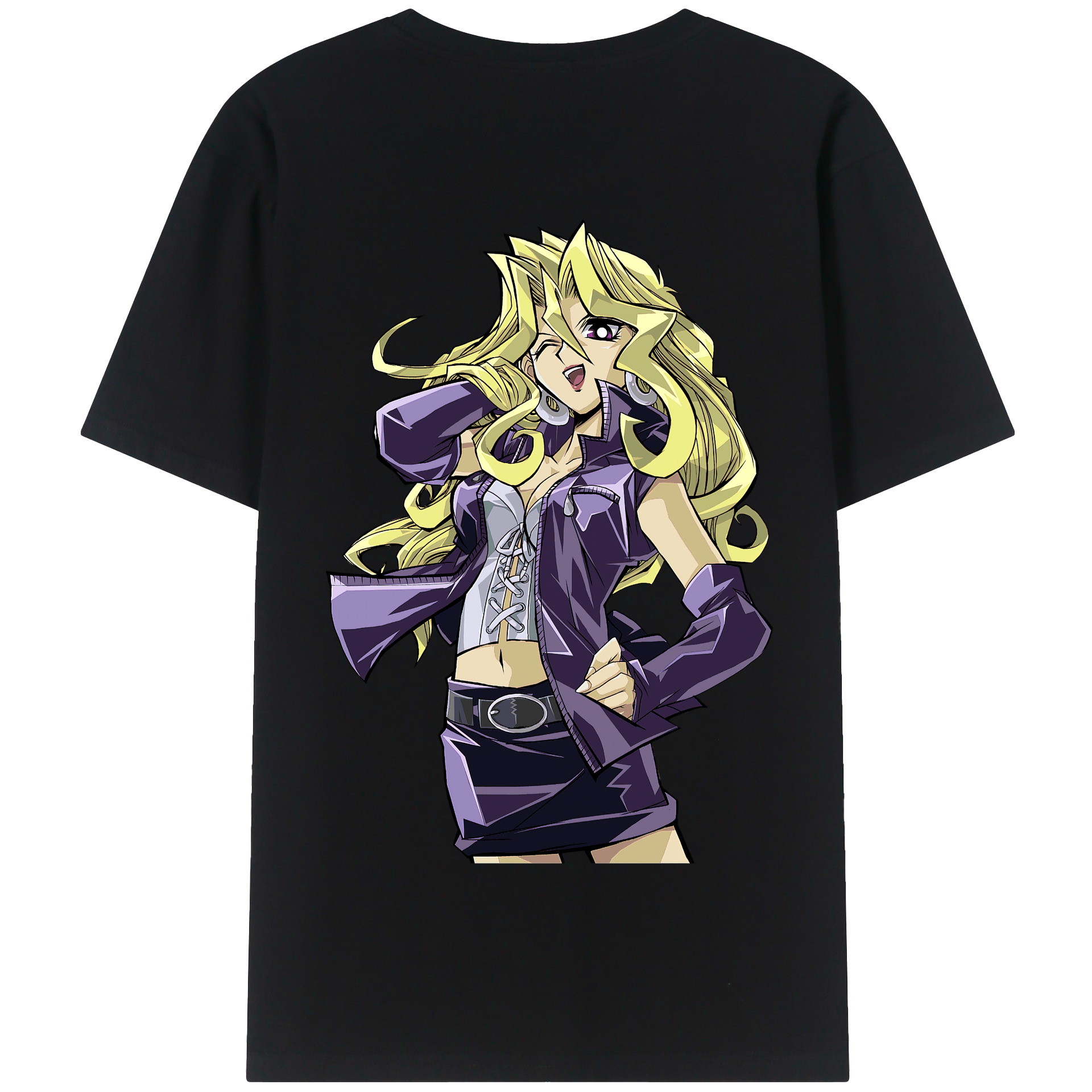 （画像用） 遊☆戯☆王 Yu-Gi-Oh! 綿100％半袖Tシャツ（背面プリント）