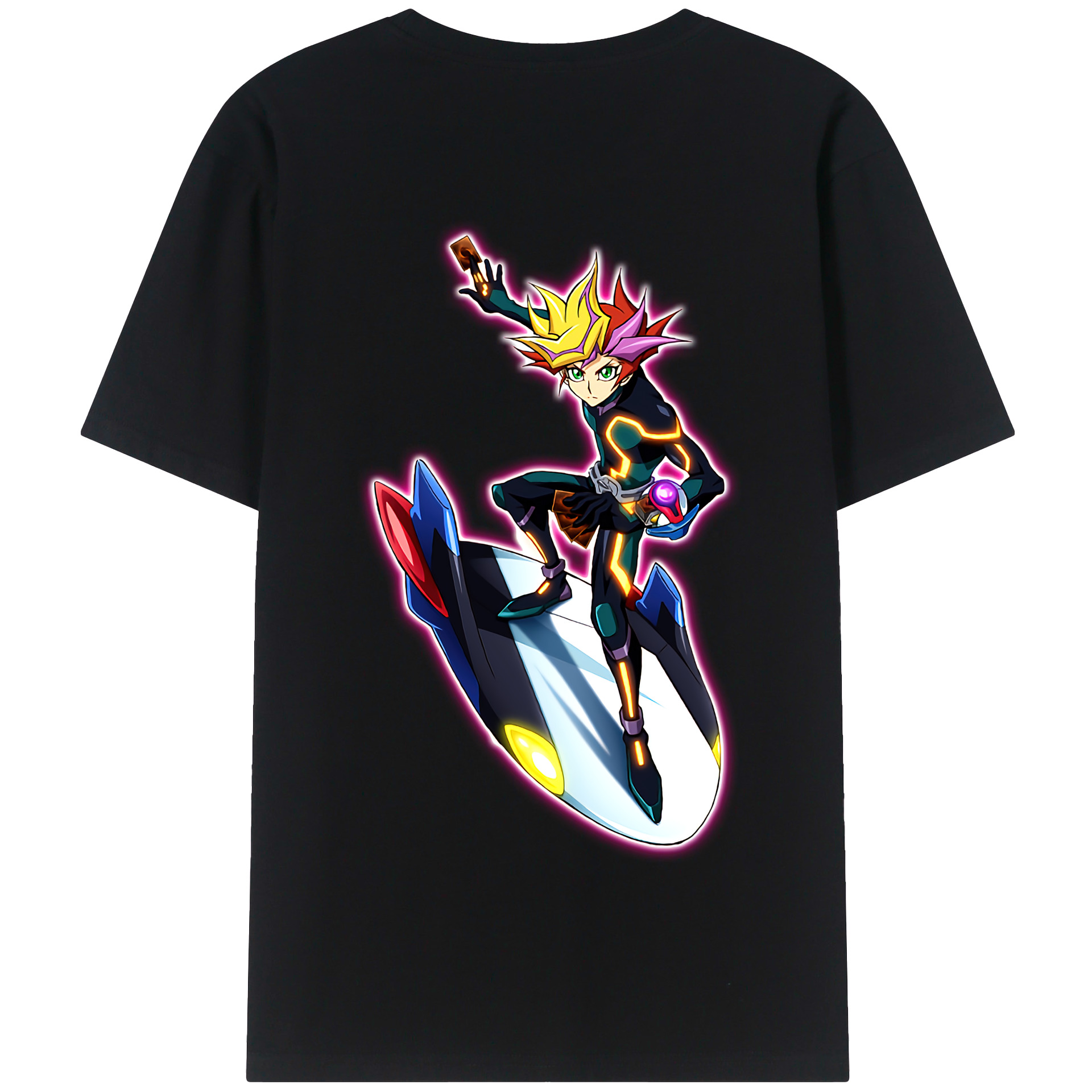 （画像用） 遊☆戯☆王 Yu-Gi-Oh! 綿100％半袖Tシャツ（背面プリント）
