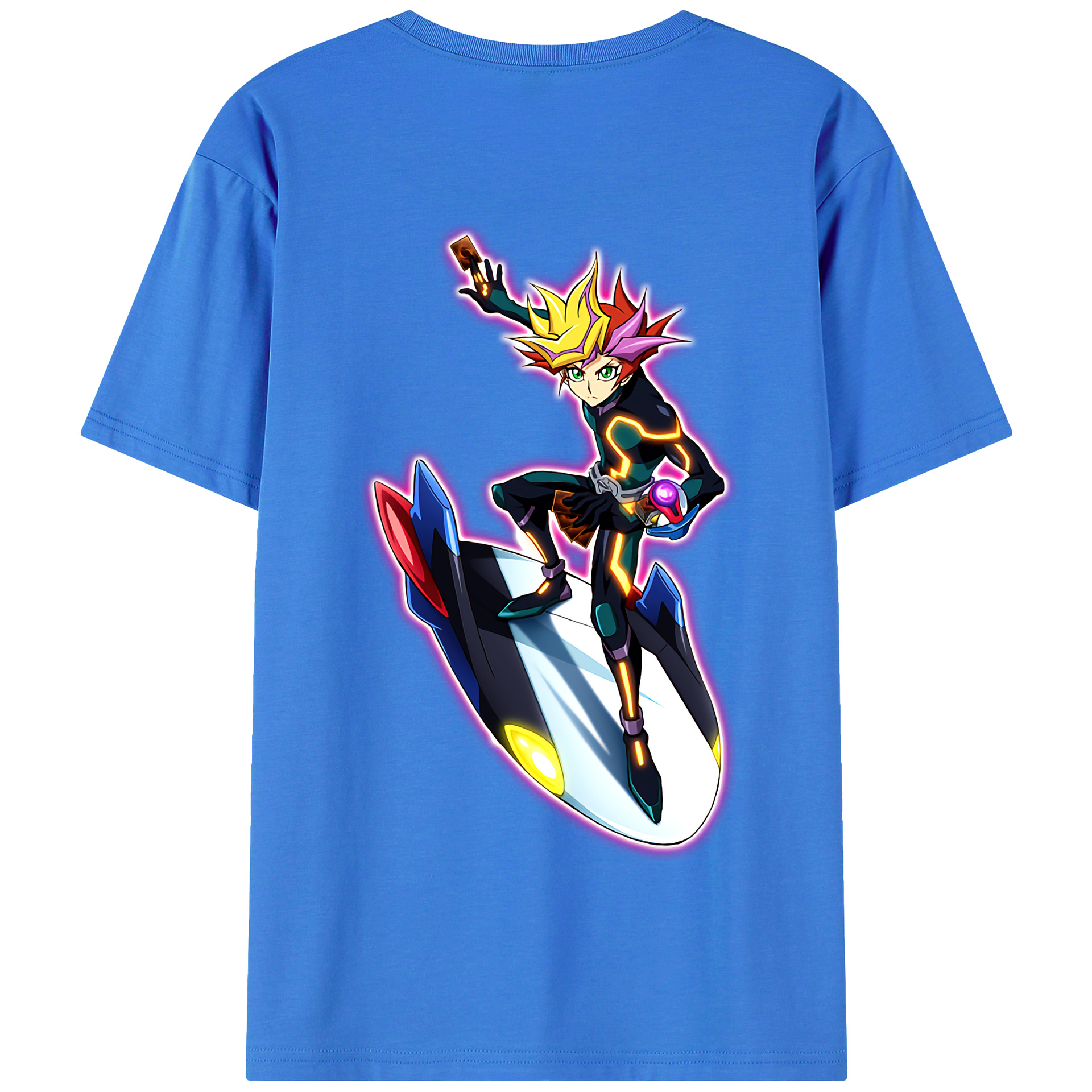 （画像用） 遊☆戯☆王 Yu-Gi-Oh! 綿100％半袖Tシャツ（背面プリント）