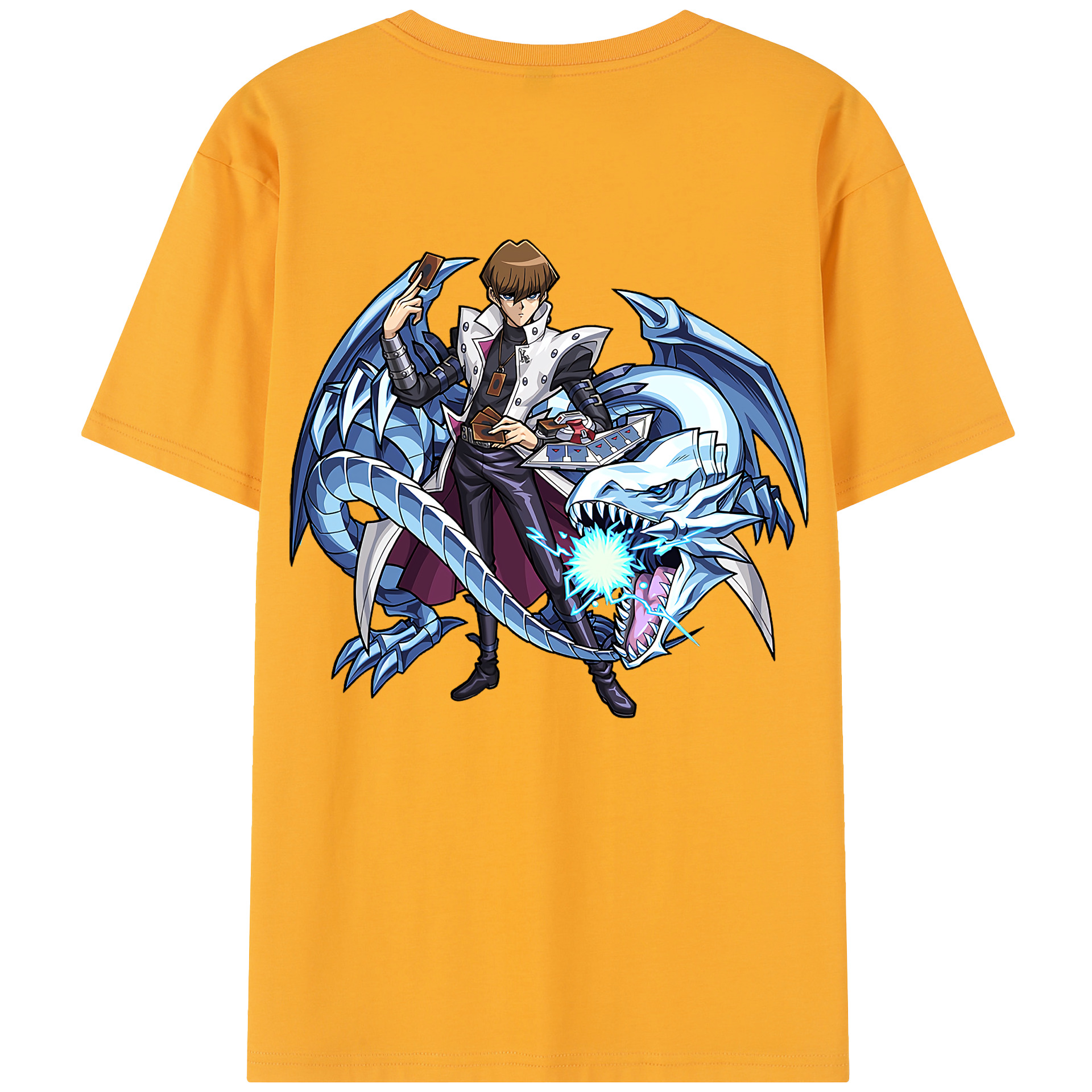 （画像用） 遊☆戯☆王 Yu-Gi-Oh! 綿100％半袖Tシャツ（背面プリント）