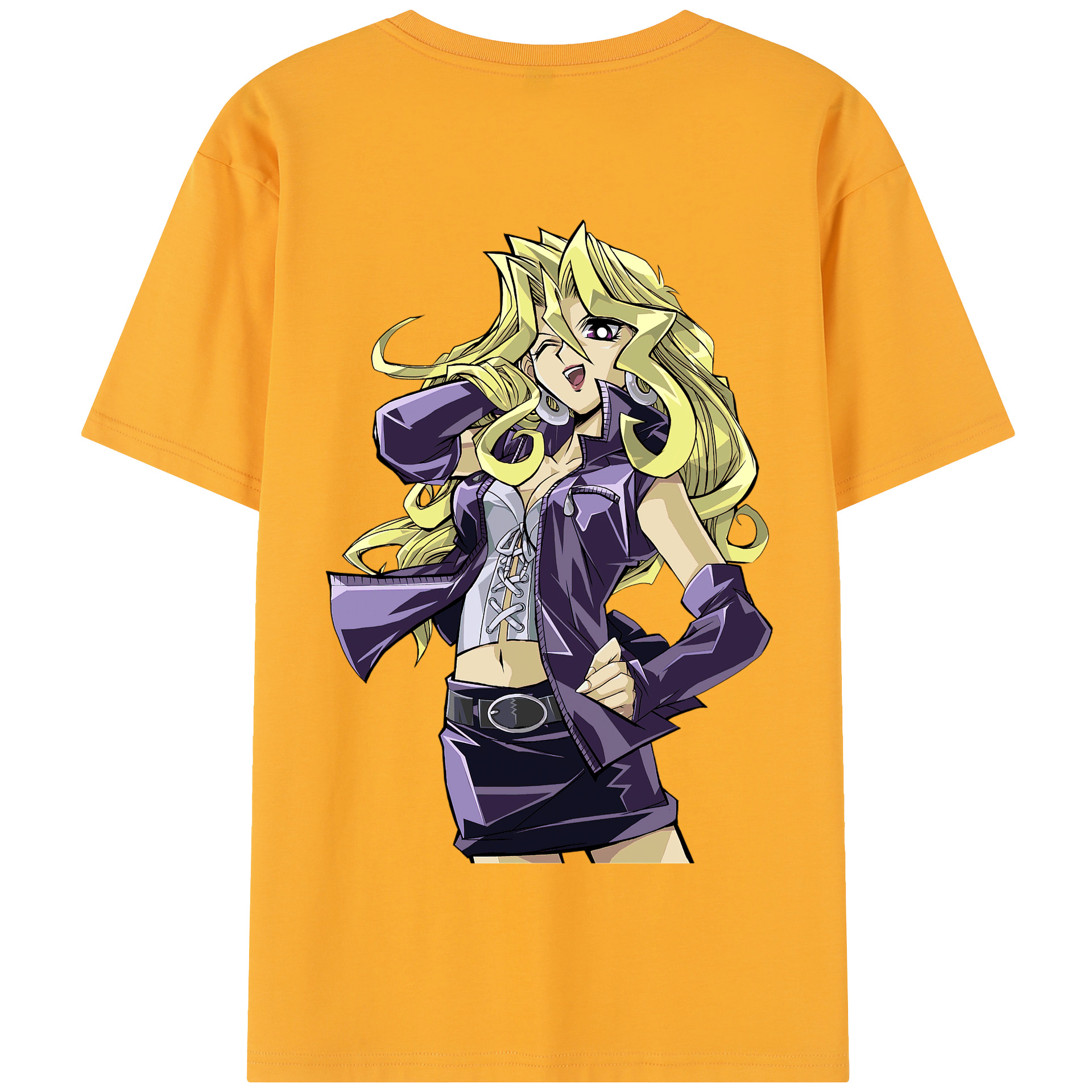 （画像用） 遊☆戯☆王 Yu-Gi-Oh! 綿100％半袖Tシャツ（背面プリント）