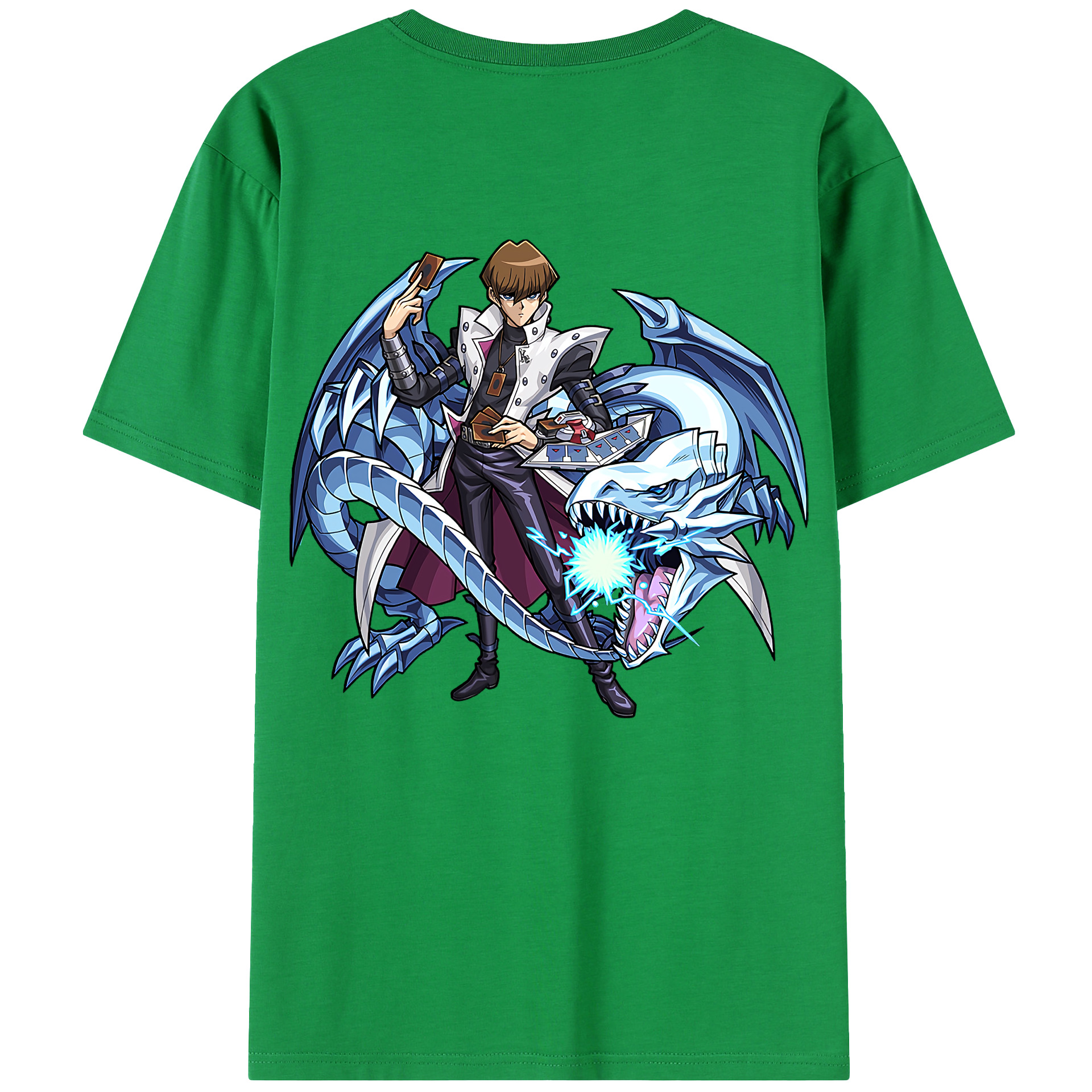 （画像用） 遊☆戯☆王 Yu-Gi-Oh! 綿100％半袖Tシャツ（背面プリント）