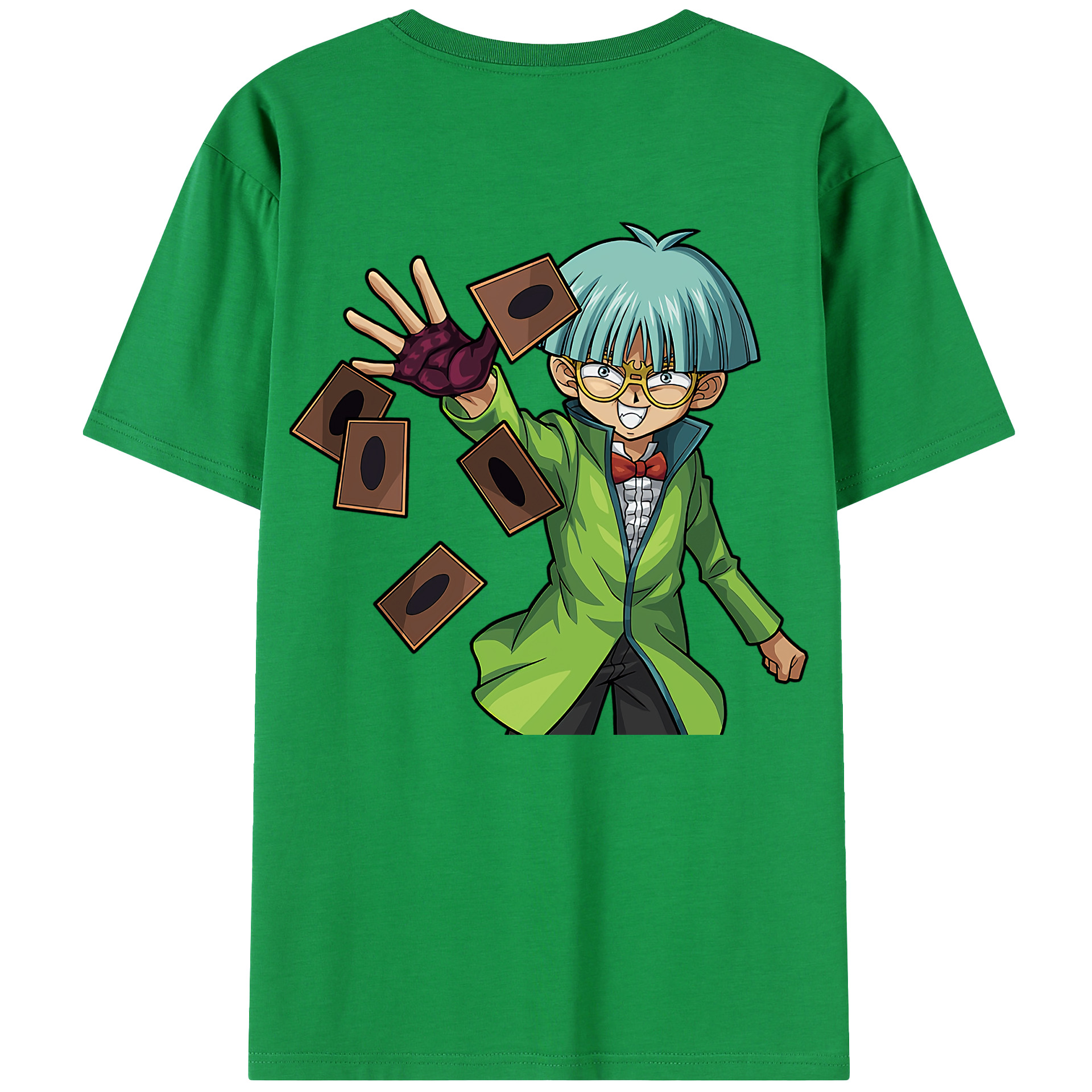 （画像用） 遊☆戯☆王 Yu-Gi-Oh! 綿100％半袖Tシャツ（背面プリント）