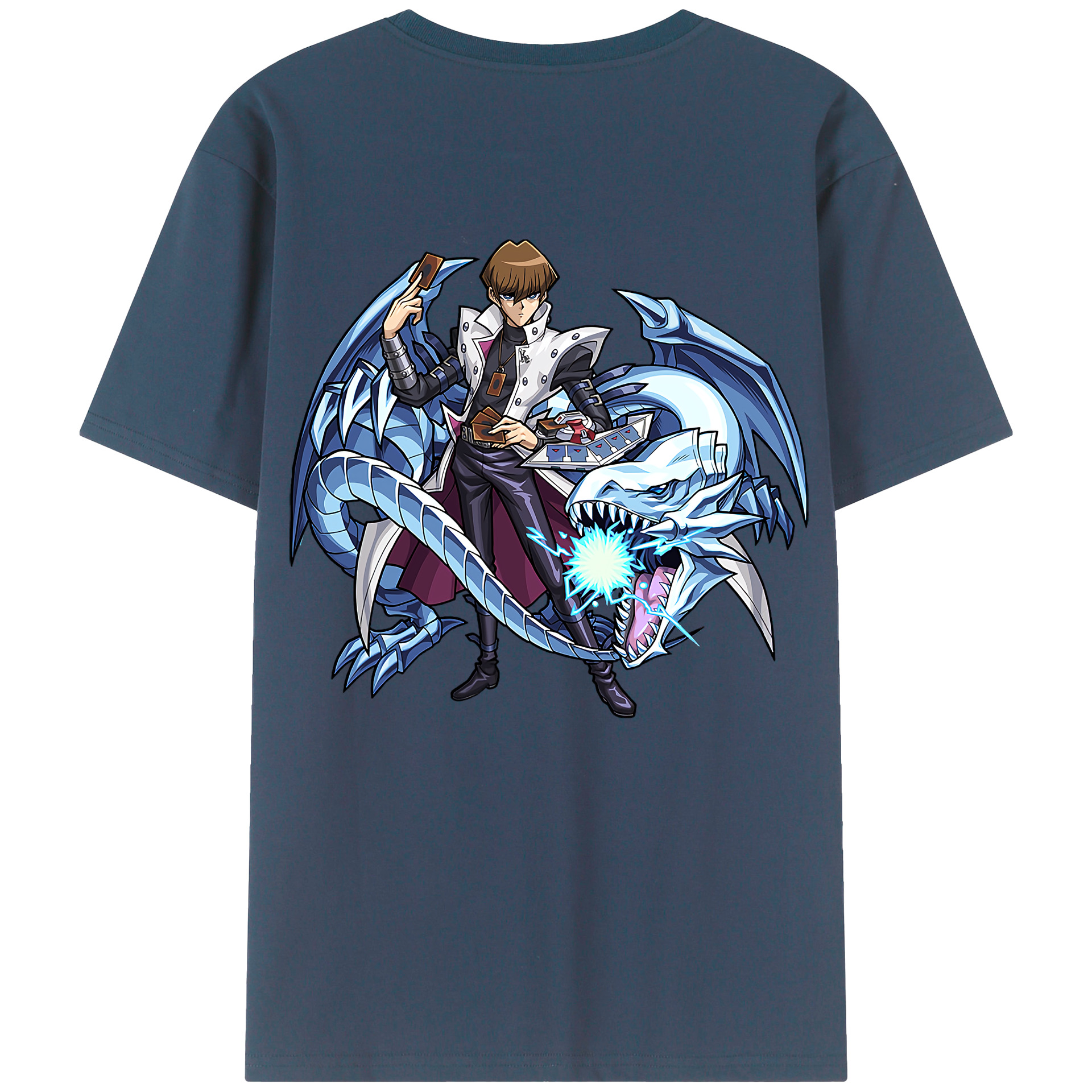 （画像用） 遊☆戯☆王 Yu-Gi-Oh! 綿100％半袖Tシャツ（背面プリント）