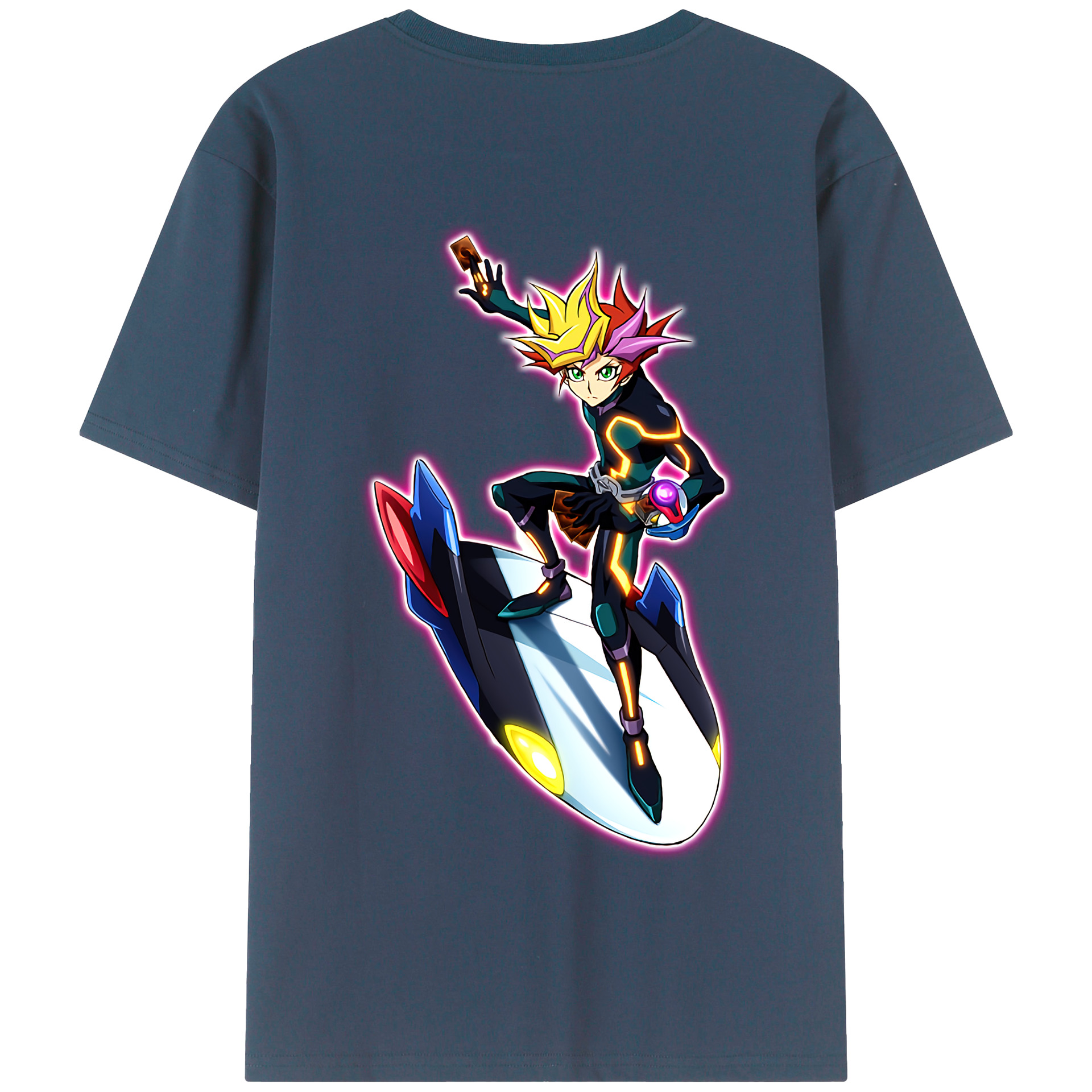 （画像用） 遊☆戯☆王 Yu-Gi-Oh! 綿100％半袖Tシャツ（背面プリント）