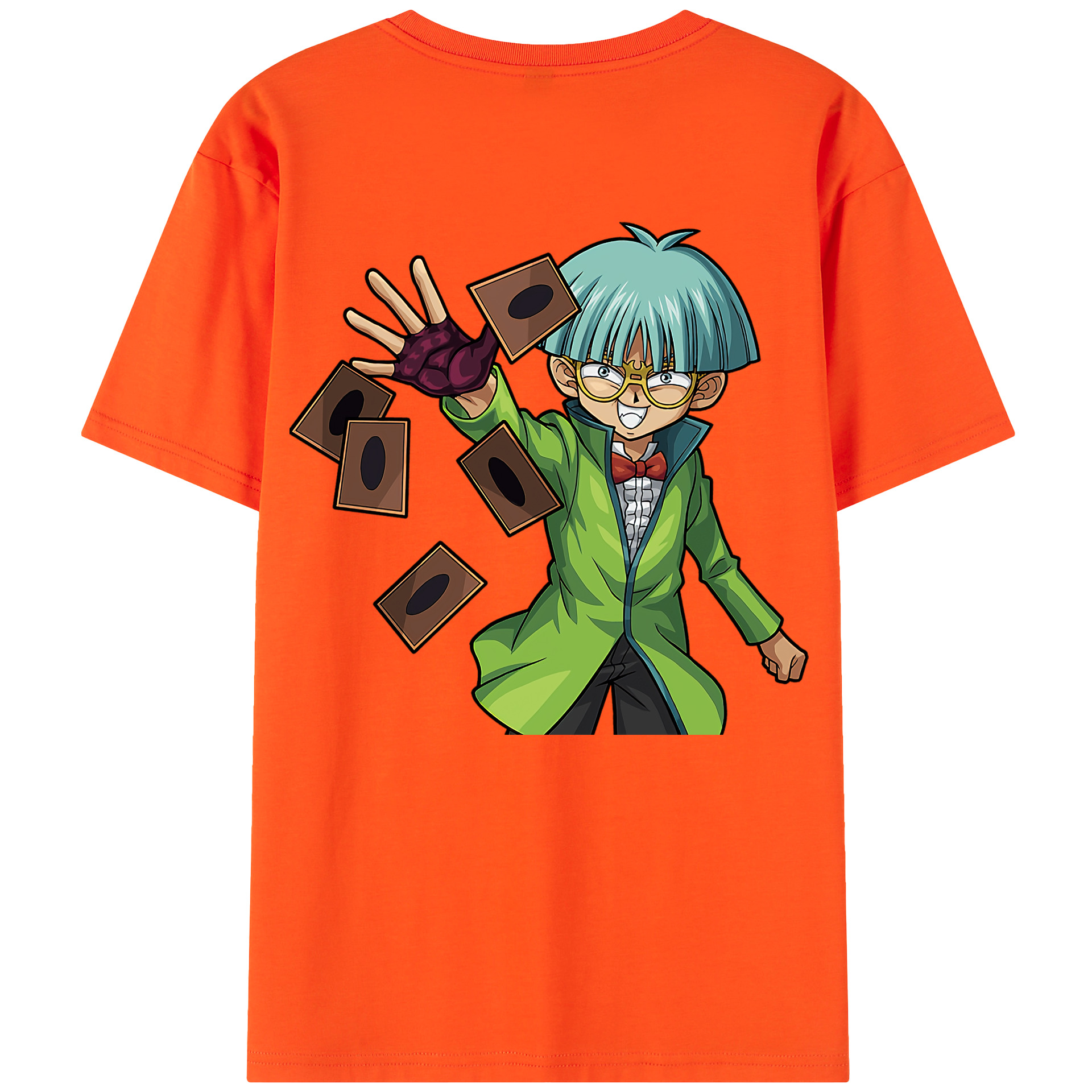 （画像用） 遊☆戯☆王 Yu-Gi-Oh! 綿100％半袖Tシャツ（背面プリント）