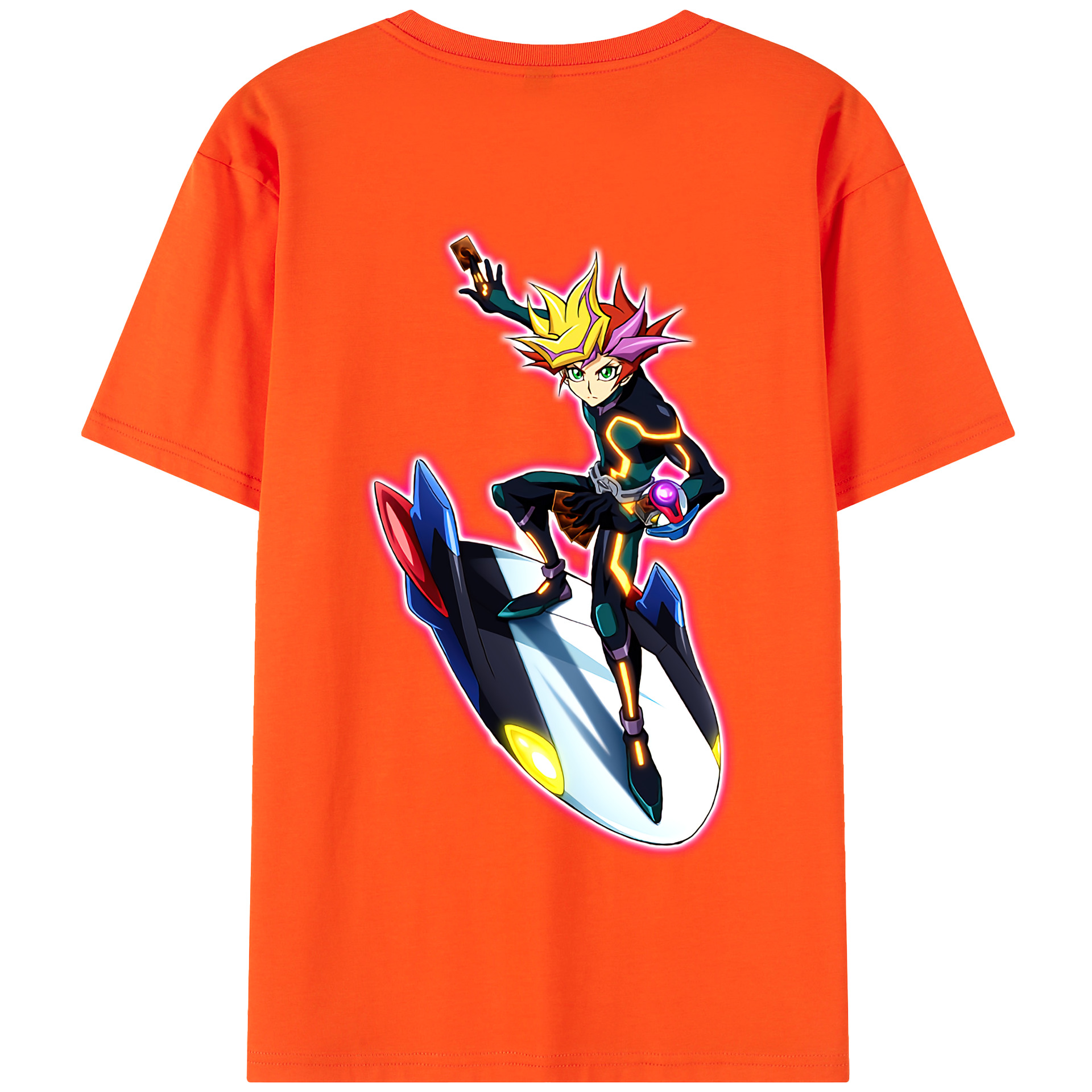 （画像用） 遊☆戯☆王 Yu-Gi-Oh! 綿100％半袖Tシャツ（背面プリント）