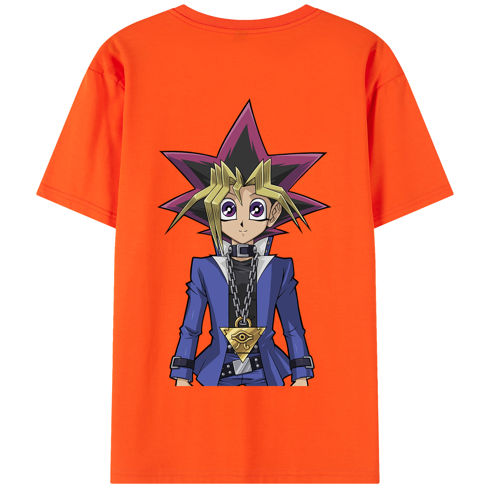 （画像用） 遊☆戯☆王 Yu-Gi-Oh! 綿100％半袖Tシャツ（背面プリント）
