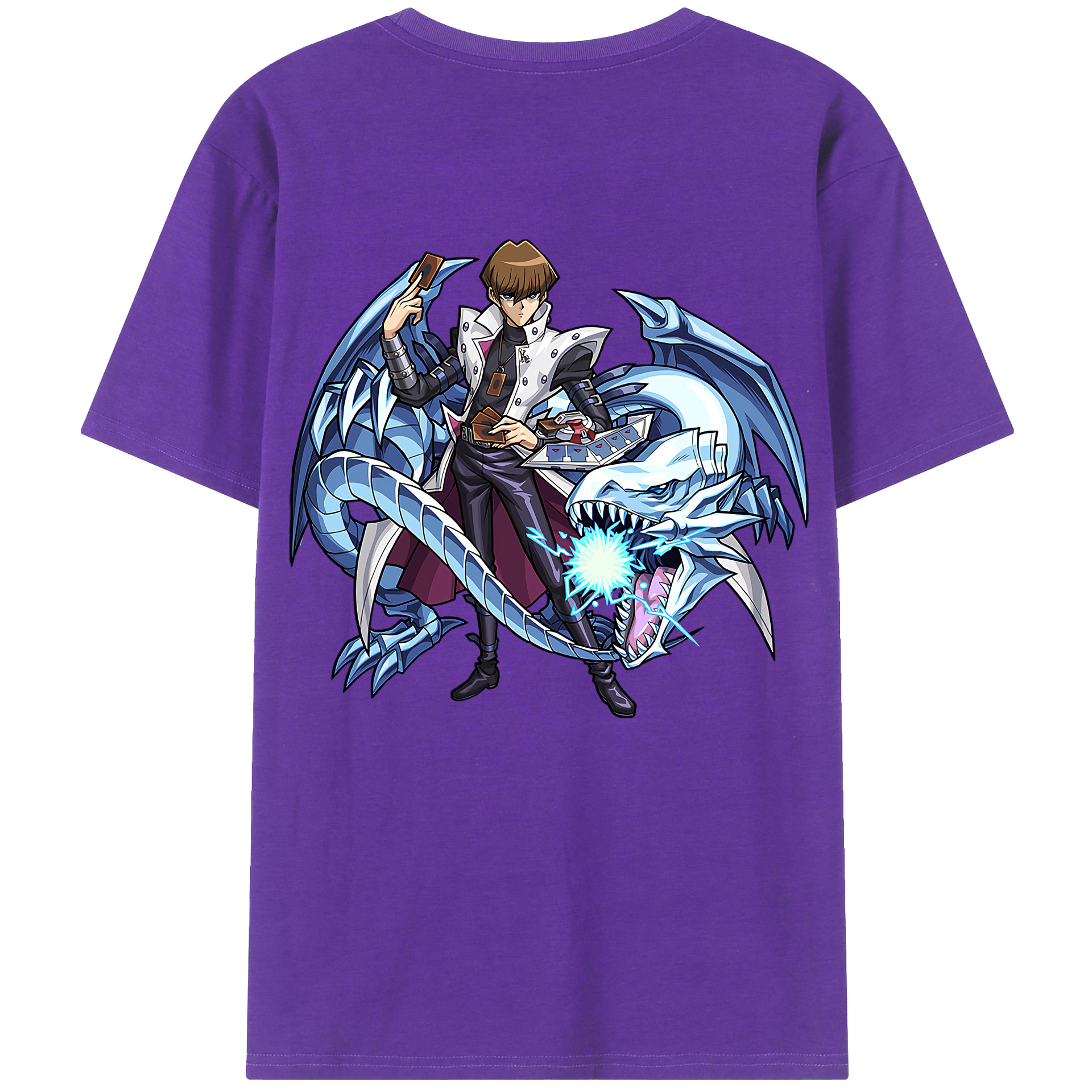 （画像用） 遊☆戯☆王 Yu-Gi-Oh! 綿100％半袖Tシャツ（背面プリント）