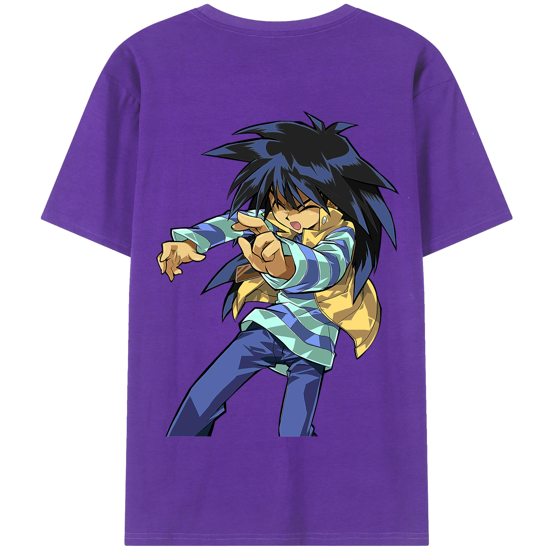 （画像用） 遊☆戯☆王 Yu-Gi-Oh! 綿100％半袖Tシャツ（背面プリント）