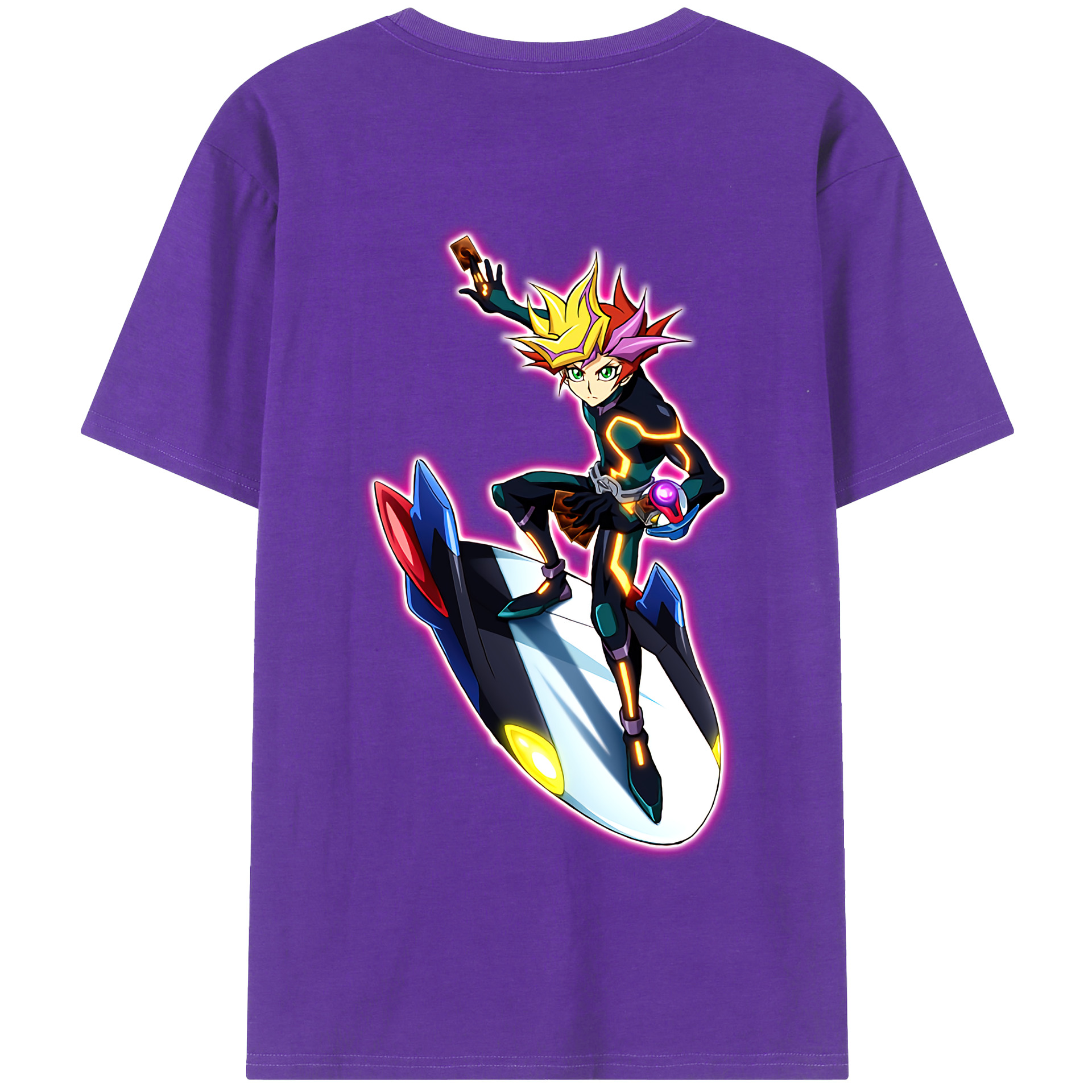 （画像用） 遊☆戯☆王 Yu-Gi-Oh! 綿100％半袖Tシャツ（背面プリント）