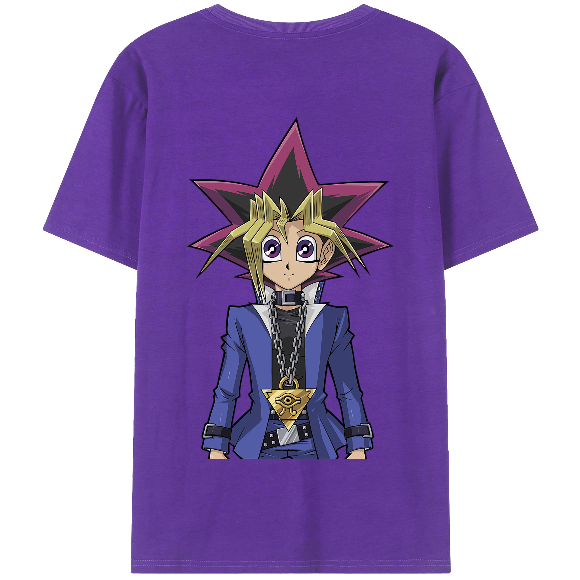 （画像用） 遊☆戯☆王 Yu-Gi-Oh! 綿100％半袖Tシャツ（背面プリント）