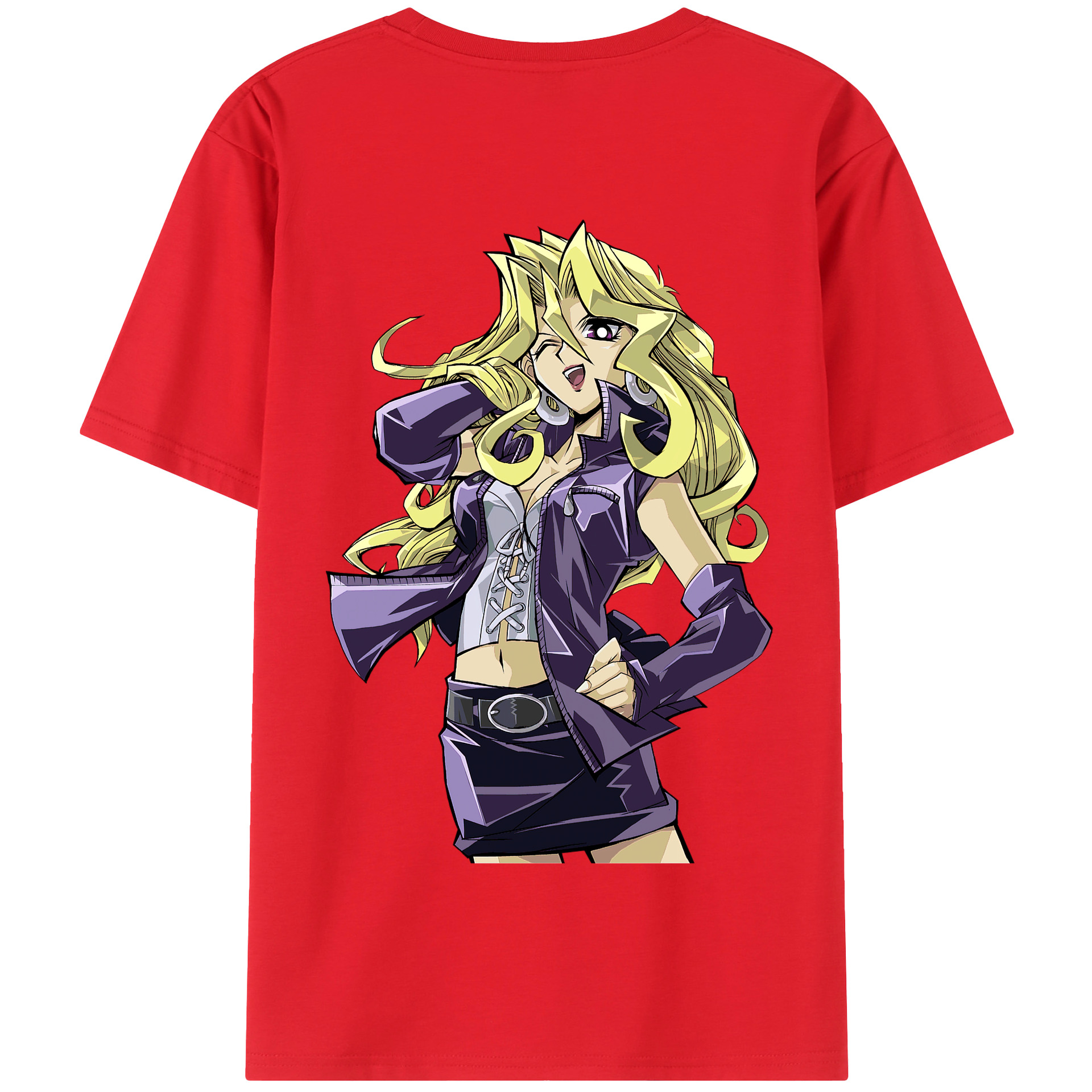 （画像用） 遊☆戯☆王 Yu-Gi-Oh! 綿100％半袖Tシャツ（背面プリント）