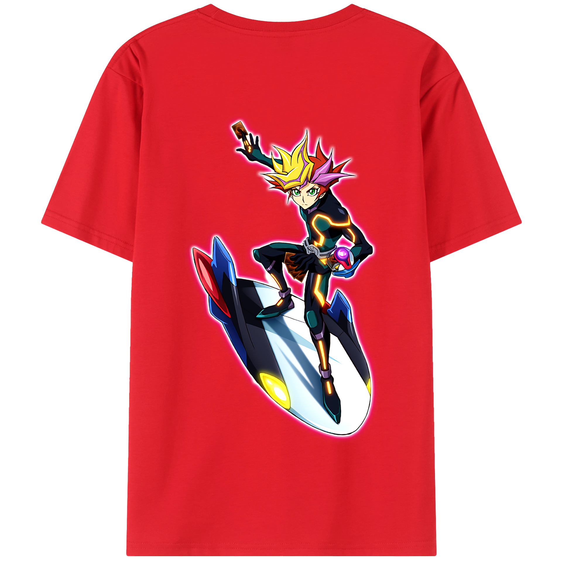 （画像用） 遊☆戯☆王 Yu-Gi-Oh! 綿100％半袖Tシャツ（背面プリント）