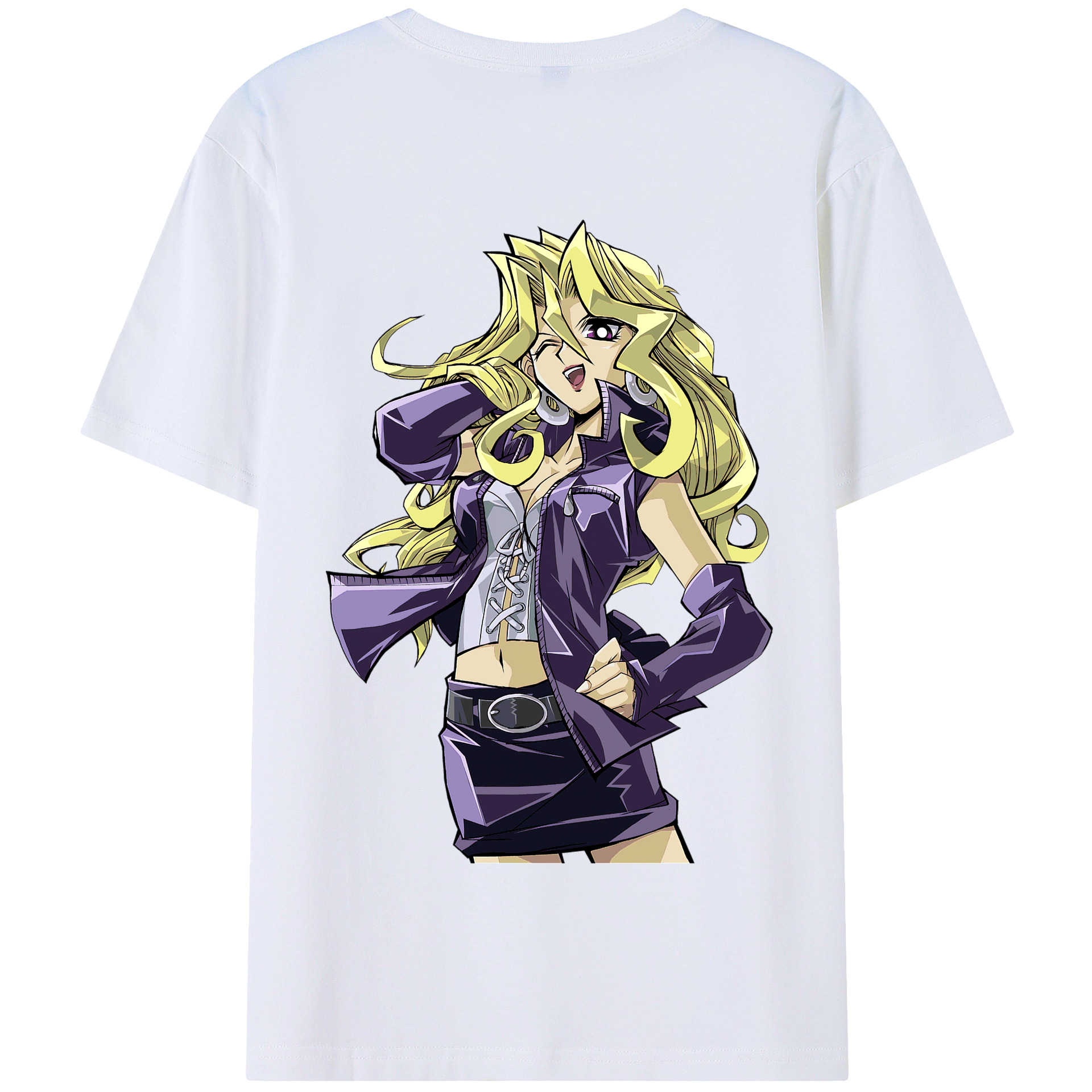 （画像用） 遊☆戯☆王 Yu-Gi-Oh! 綿100％半袖Tシャツ（背面プリント）