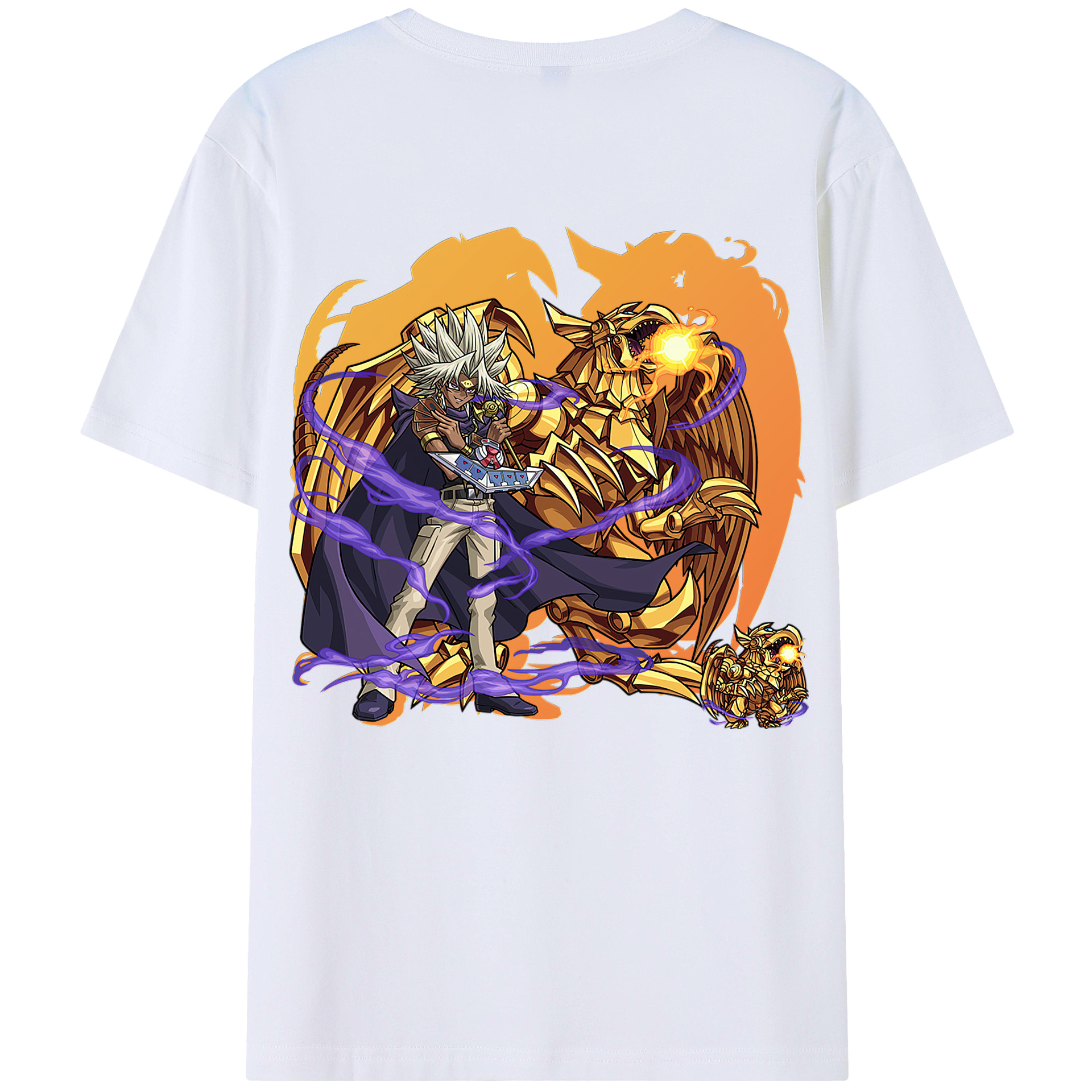 遊☆戯☆王 Yu-Gi-Oh! 綿100％半袖Tシャツ（背面プリント）