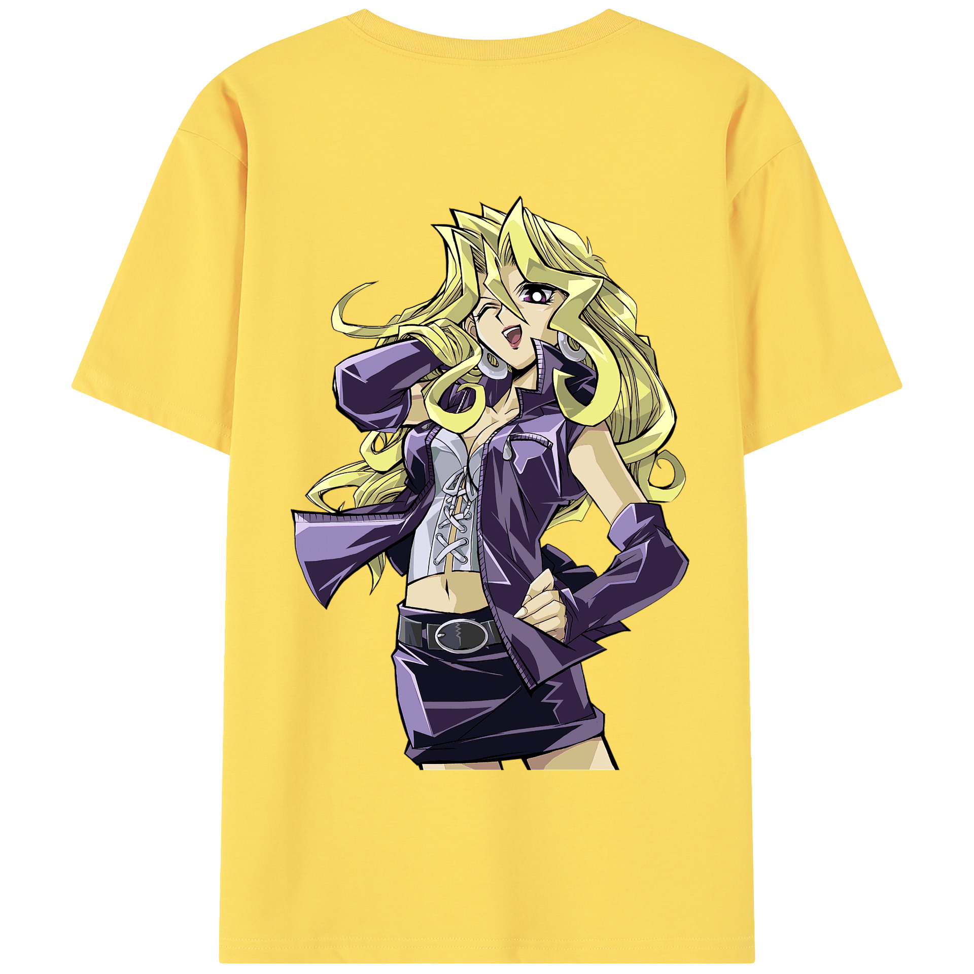 （画像用） 遊☆戯☆王 Yu-Gi-Oh! 綿100％半袖Tシャツ（背面プリント）
