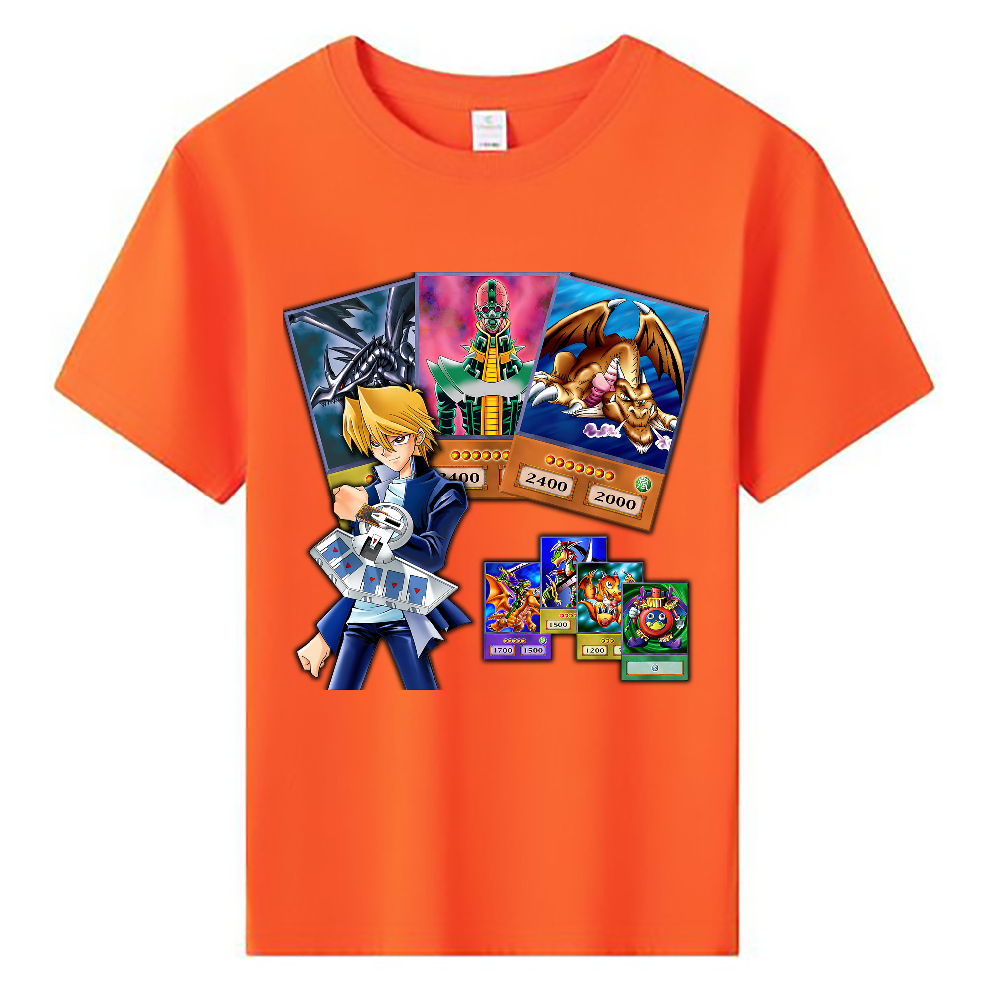 （画像用） 遊☆戯☆王 Yu-Gi-Oh! 綿100％キッズTシャツ（フロントプリント）