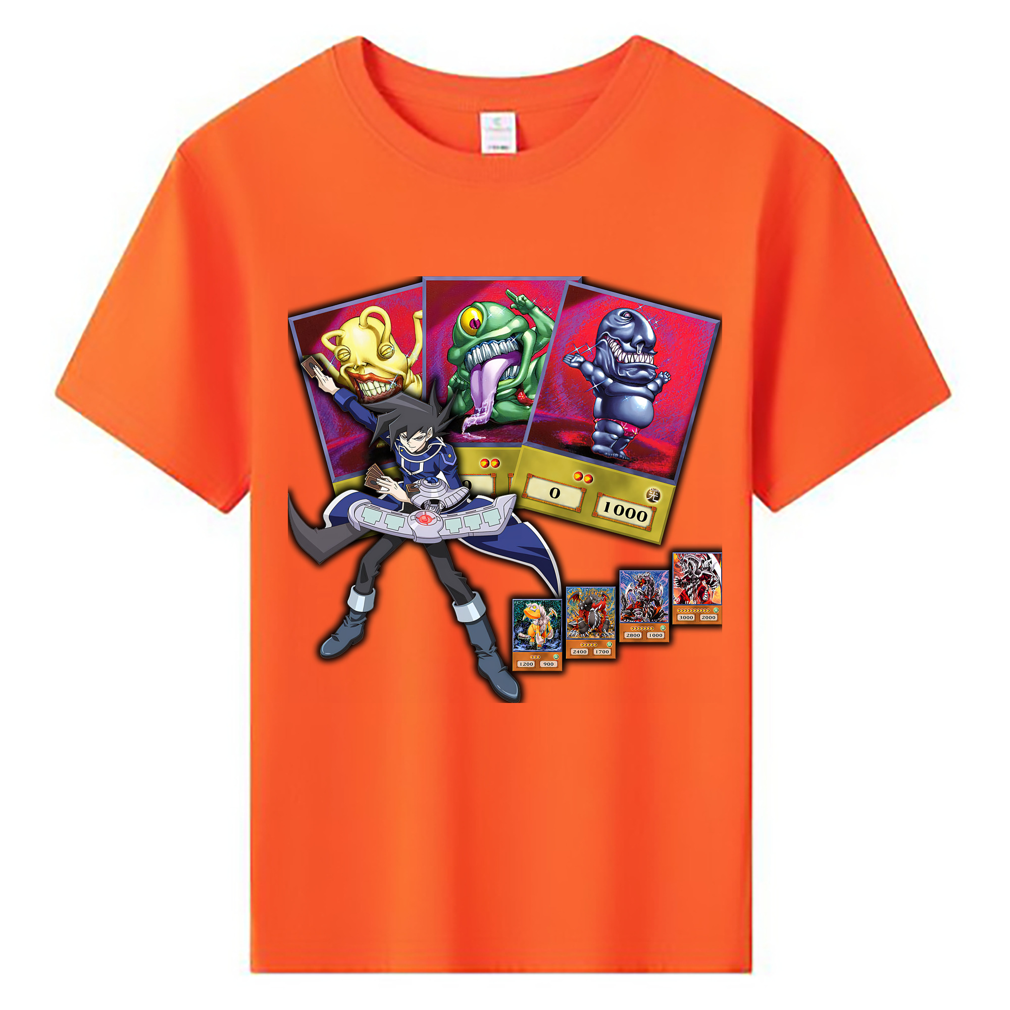 （画像用） 遊☆戯☆王 Yu-Gi-Oh! 綿100％キッズTシャツ（フロントプリント）