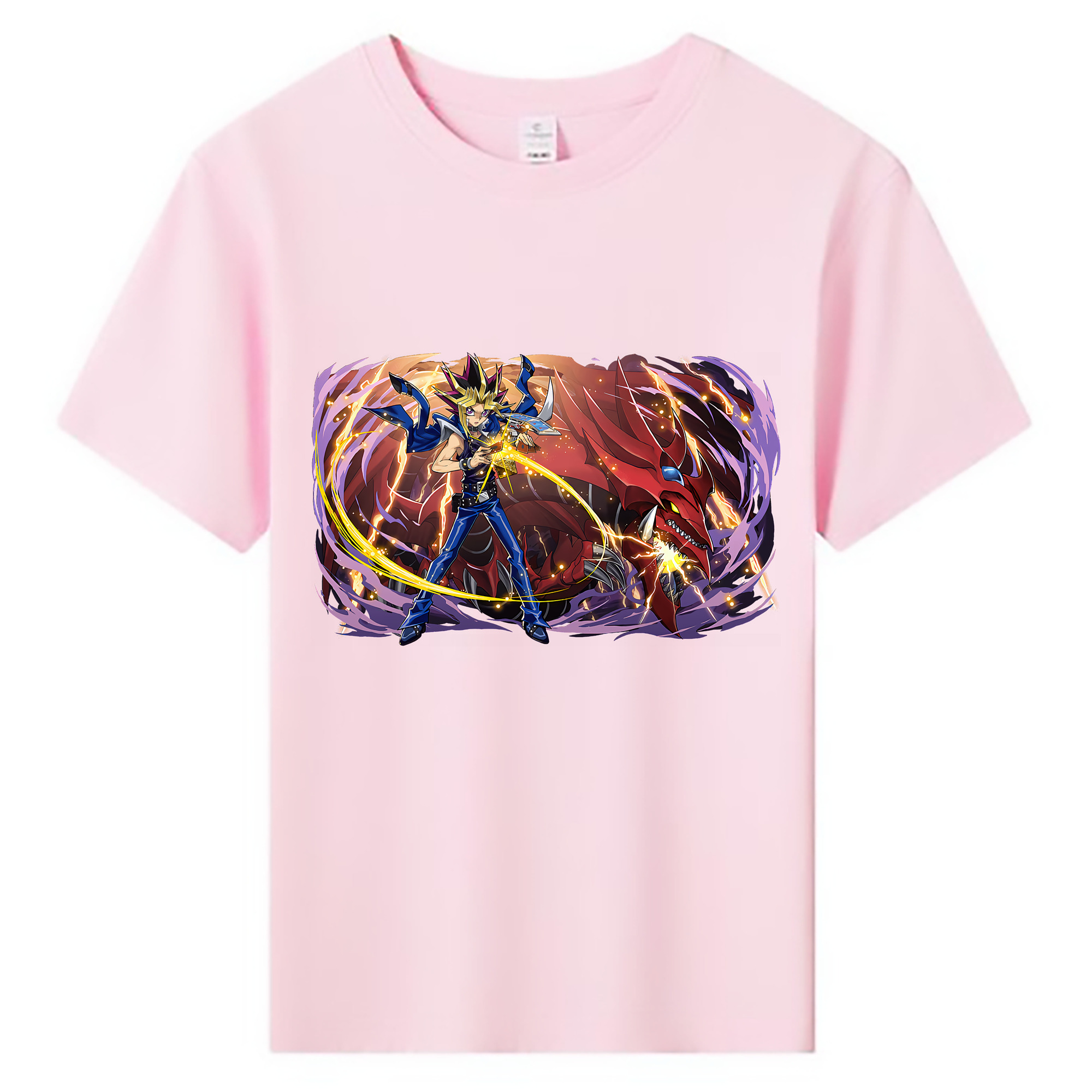 （画像用） 遊☆戯☆王 Yu-Gi-Oh! 綿100％キッズTシャツ（フロントプリント）