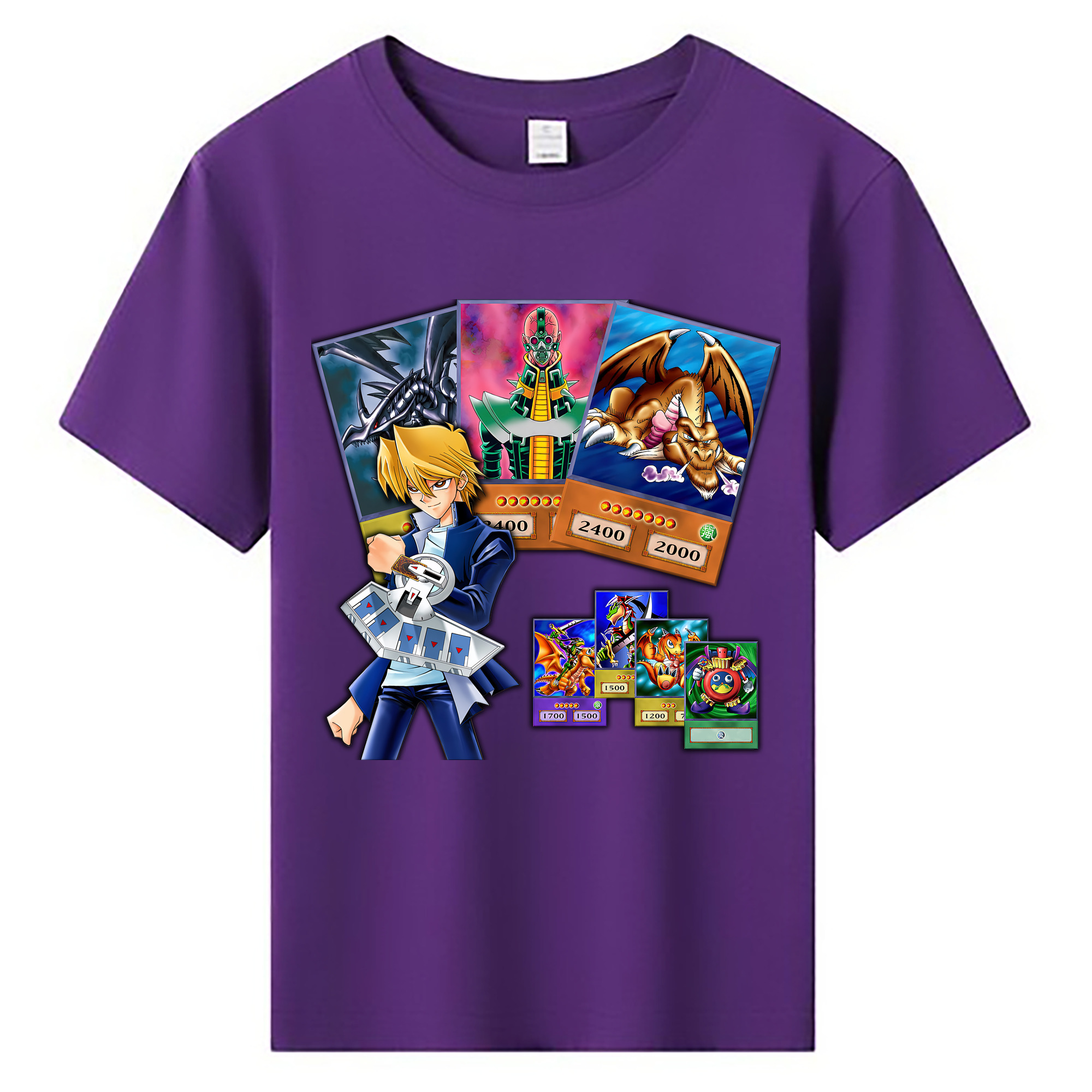 （画像用） 遊☆戯☆王 Yu-Gi-Oh! 綿100％キッズTシャツ（フロントプリント）