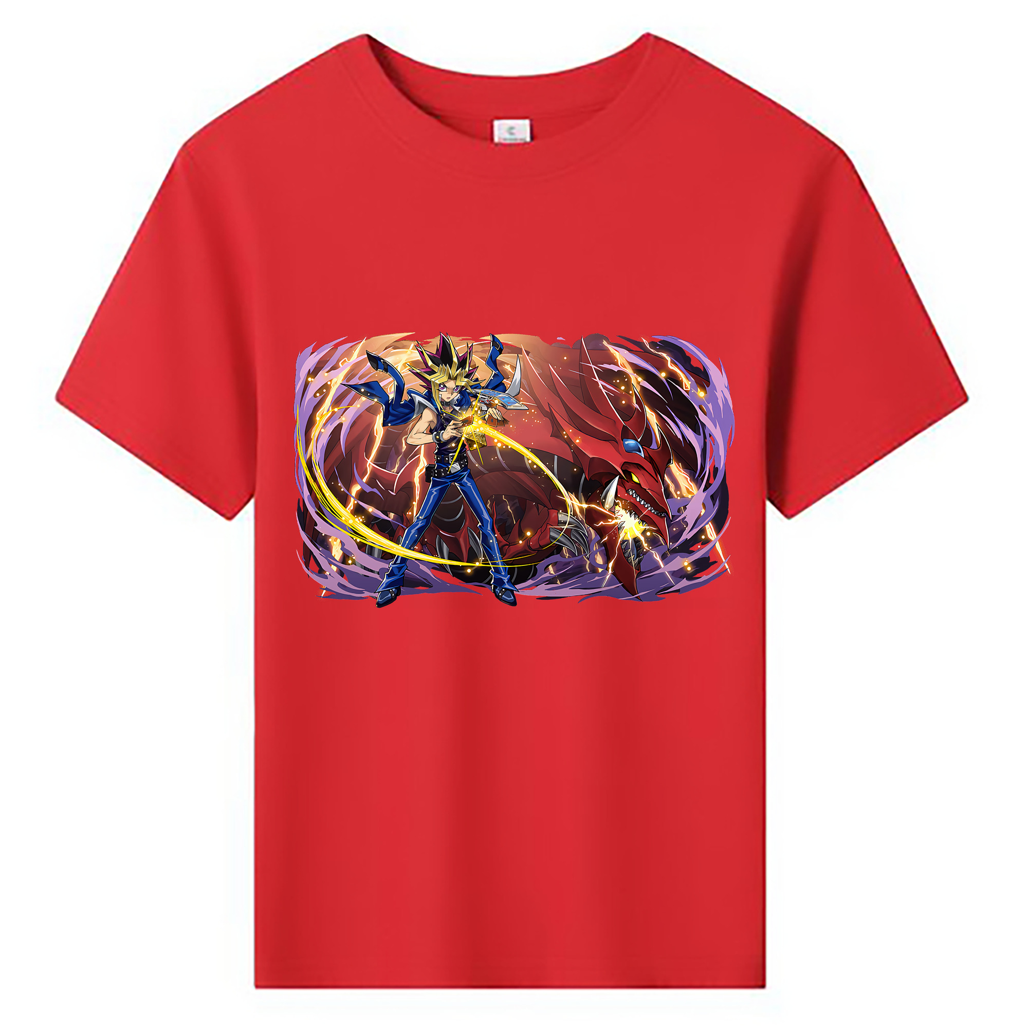 （画像用） 遊☆戯☆王 Yu-Gi-Oh! 綿100％キッズTシャツ（フロントプリント）