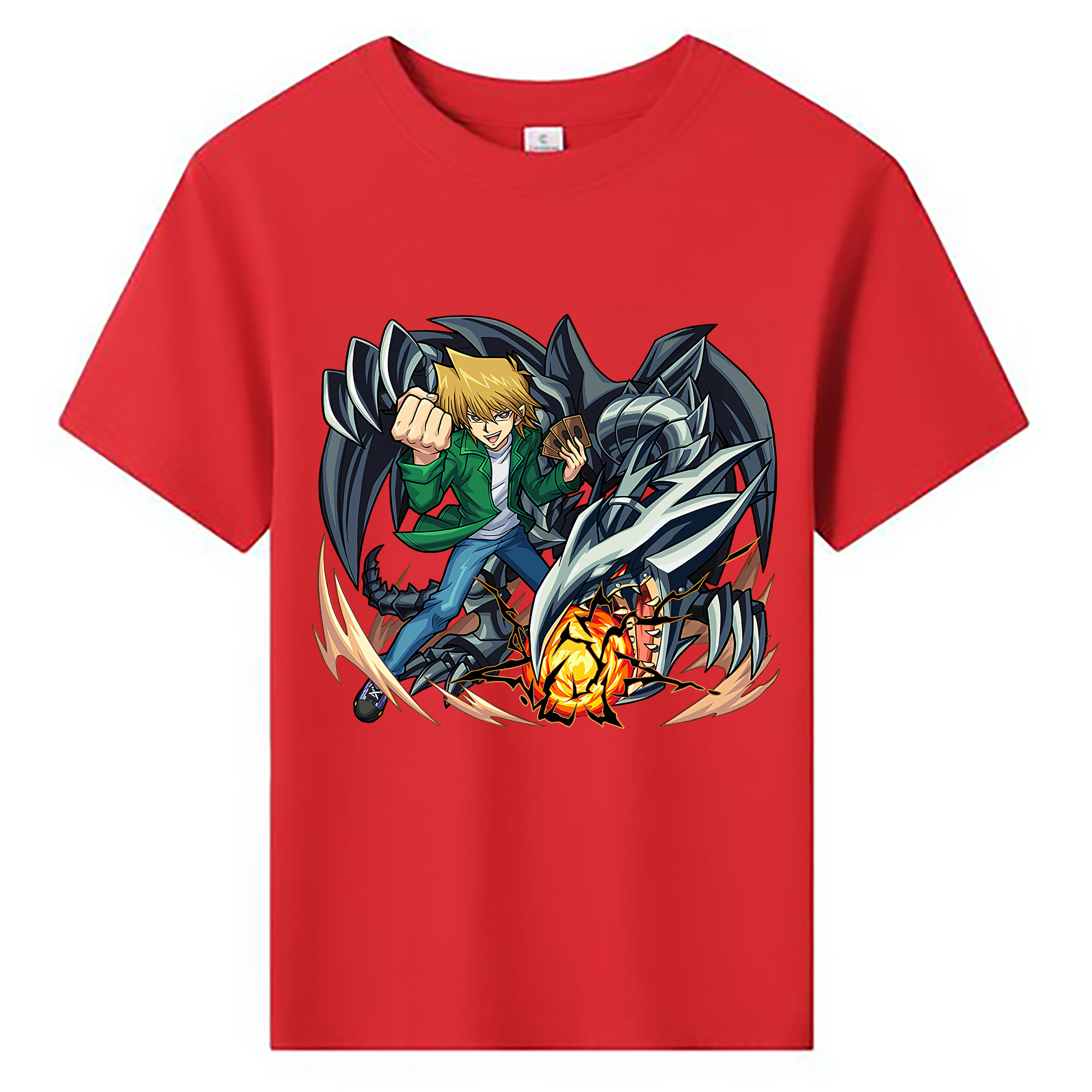 （画像用） 遊☆戯☆王 Yu-Gi-Oh! 綿100％キッズTシャツ（フロントプリント）