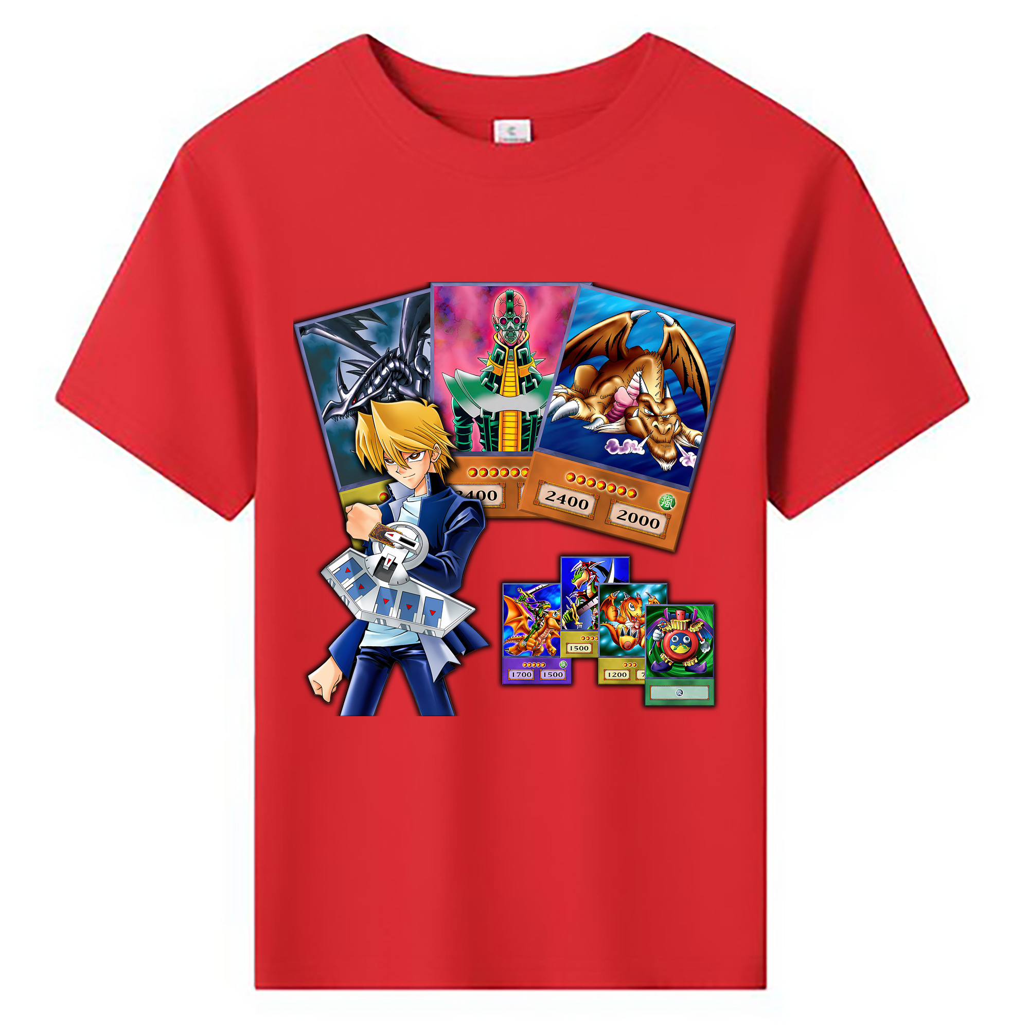 （画像用） 遊☆戯☆王 Yu-Gi-Oh! 綿100％キッズTシャツ（フロントプリント）