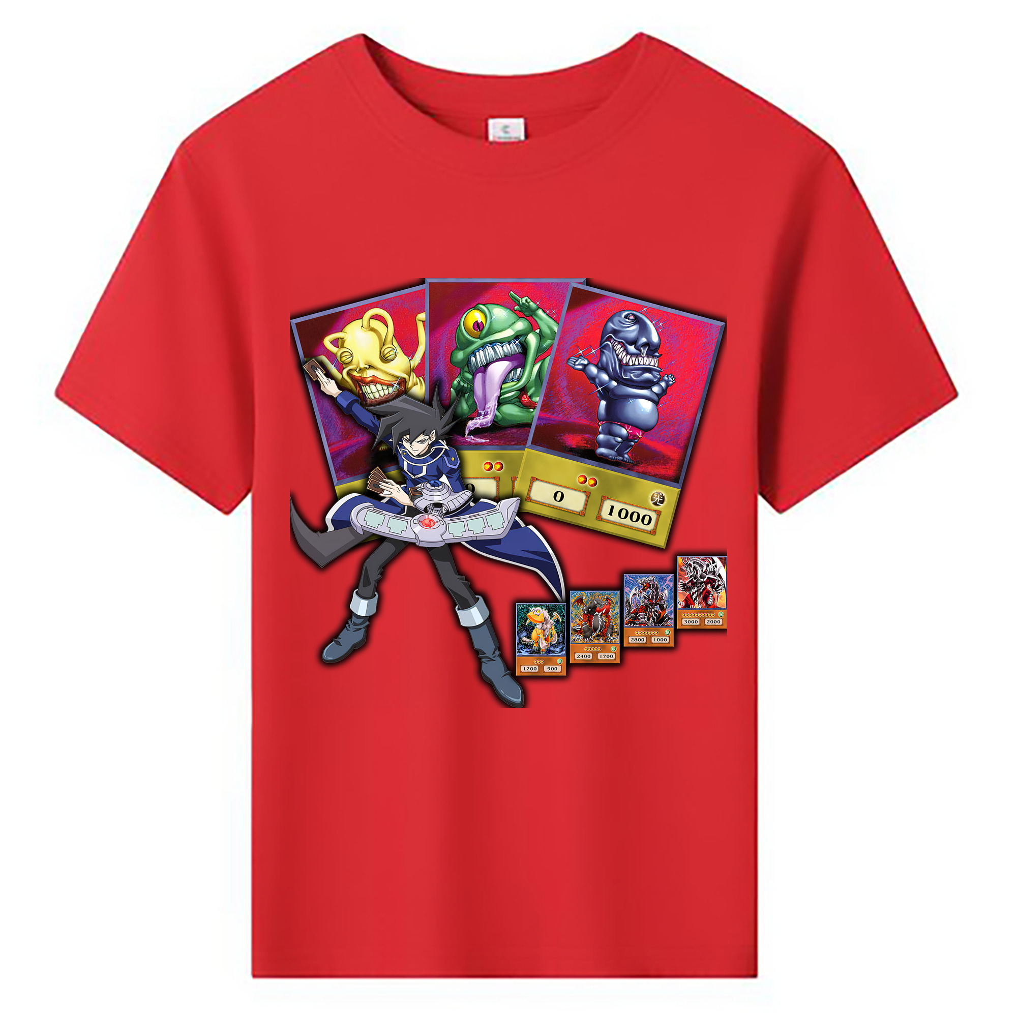 （画像用） 遊☆戯☆王 Yu-Gi-Oh! 綿100％キッズTシャツ（フロントプリント）