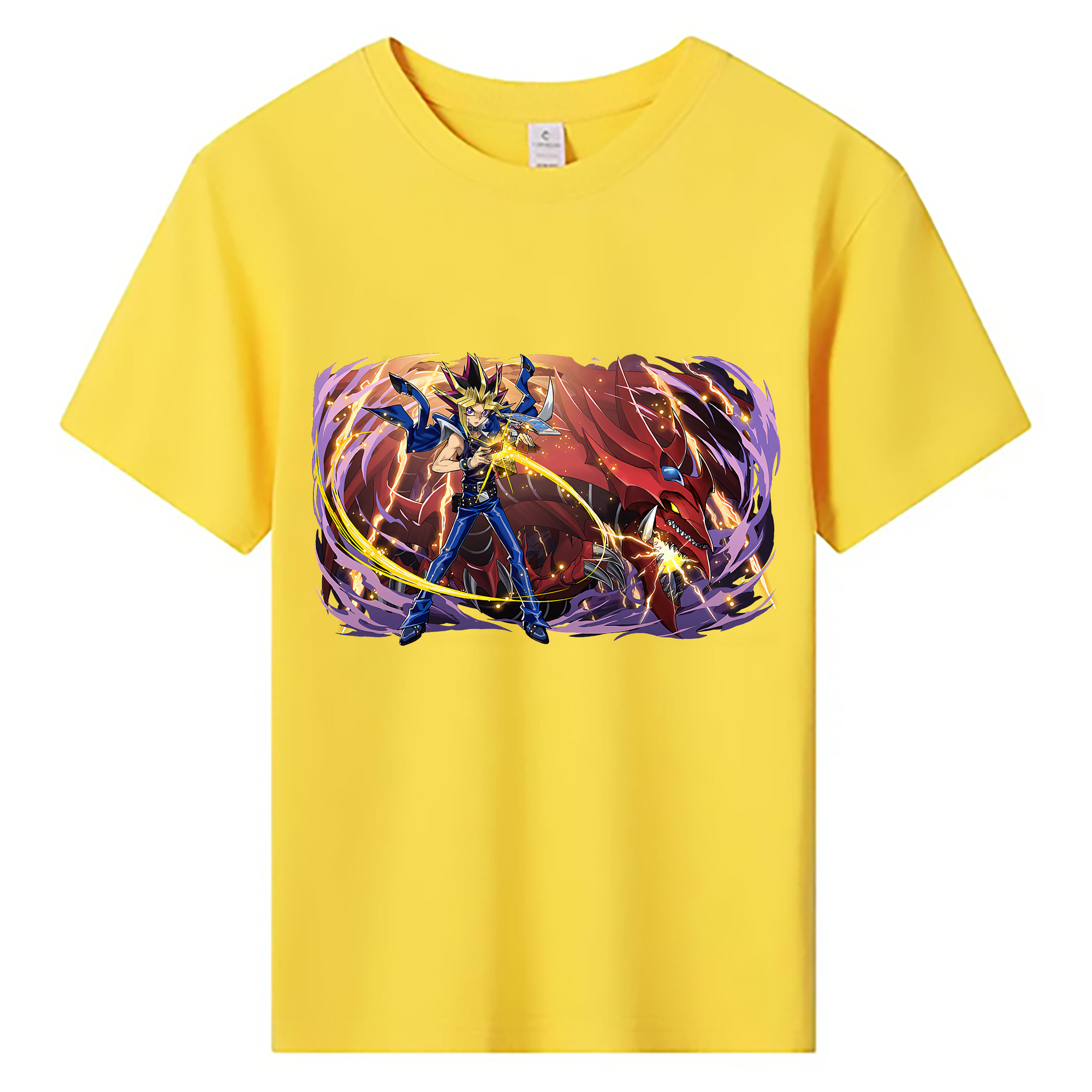 （画像用） 遊☆戯☆王 Yu-Gi-Oh! 綿100％キッズTシャツ（フロントプリント）