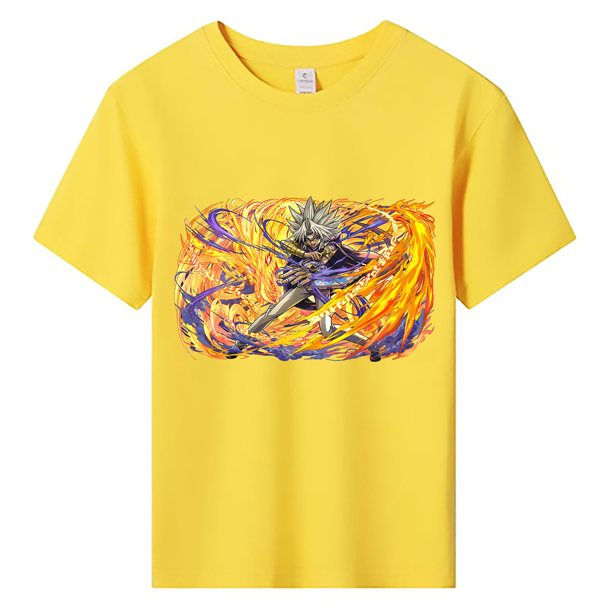 （画像用） 遊☆戯☆王 Yu-Gi-Oh! 綿100％キッズTシャツ（フロントプリント）