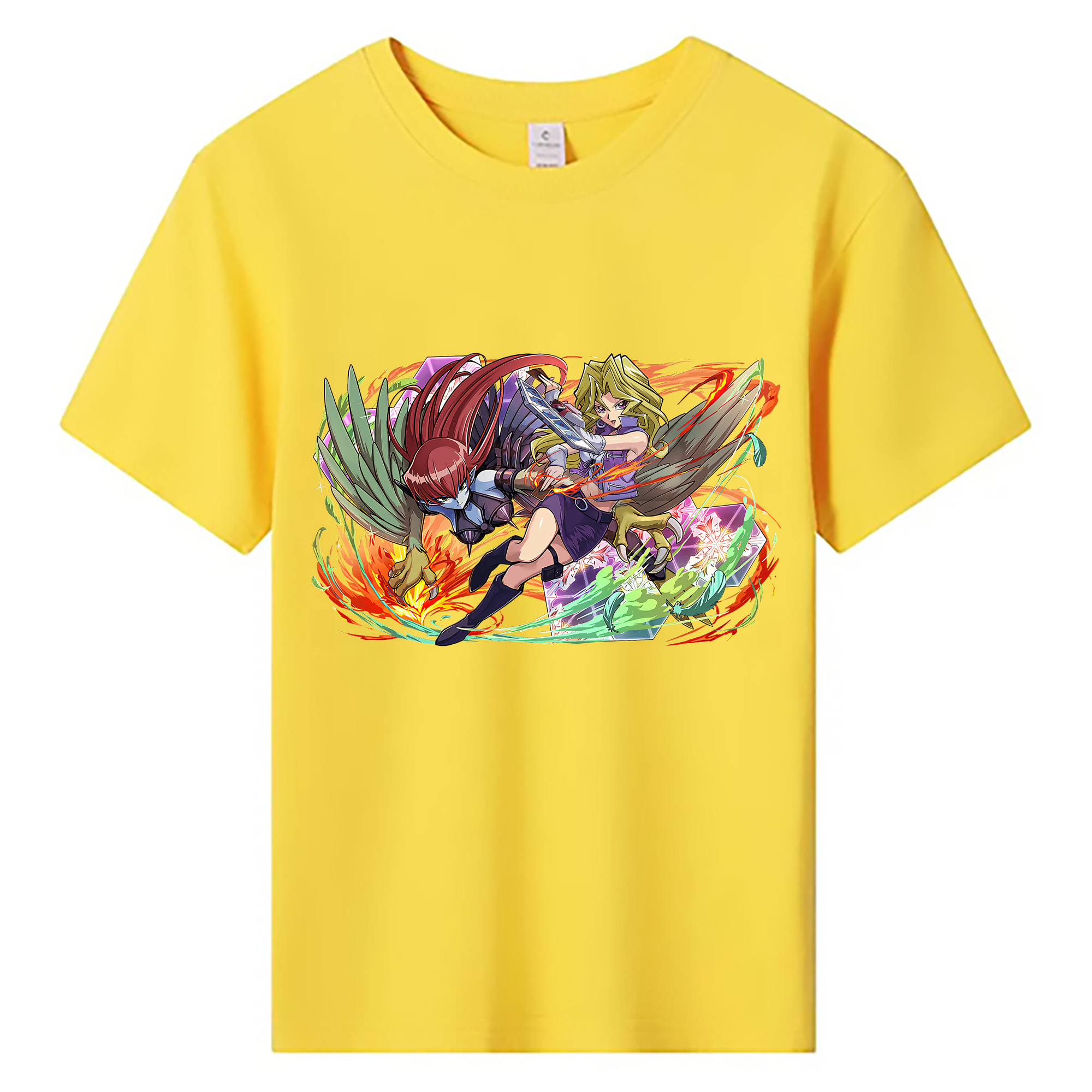 （画像用） 遊☆戯☆王 Yu-Gi-Oh! 綿100％キッズTシャツ（フロントプリント）
