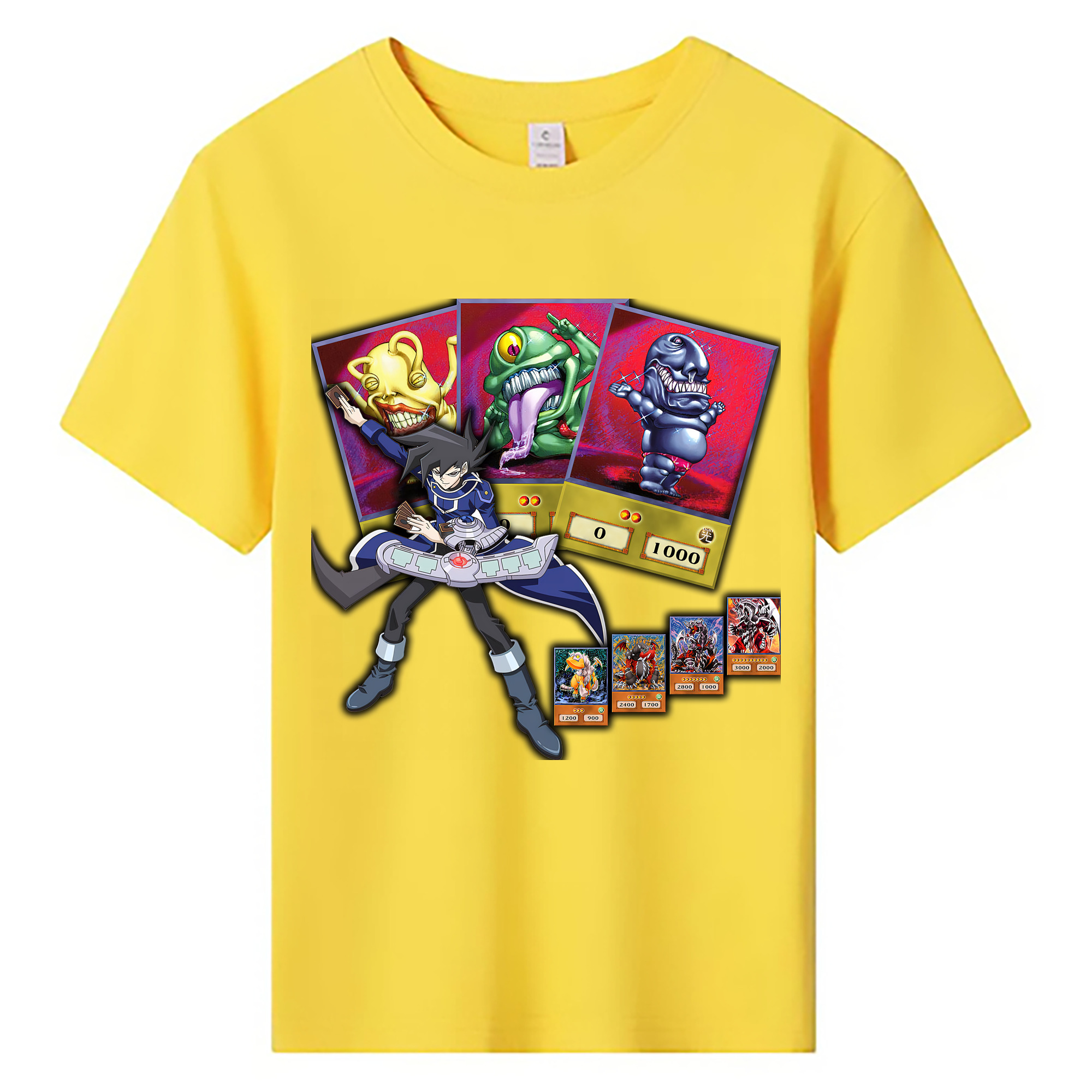 （画像用） 遊☆戯☆王 Yu-Gi-Oh! 綿100％キッズTシャツ（フロントプリント）