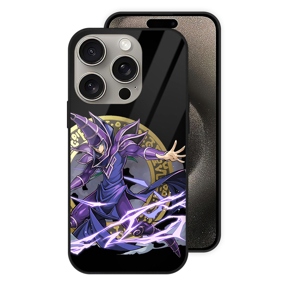 （画像用） 遊☆戯☆王 Yu-Gi-Oh! 【iPhone15Pro対応】スマホケース 耐衝撃＆黄変防止 背面ガラス