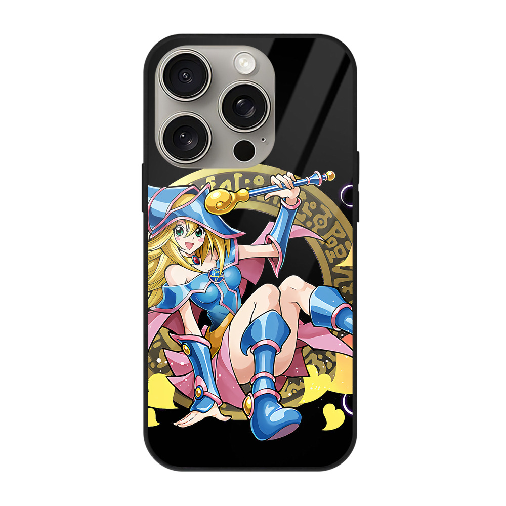 （画像用） 遊☆戯☆王 Yu-Gi-Oh! 【iPhone15Pro対応】スマホケース 耐衝撃＆黄変防止 背面ガラス