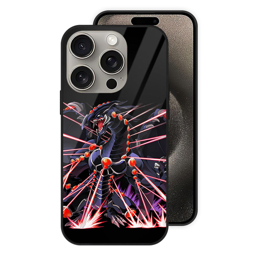 （画像用） 遊☆戯☆王 Yu-Gi-Oh! 【iPhone15Pro対応】スマホケース 耐衝撃＆黄変防止 背面ガラス