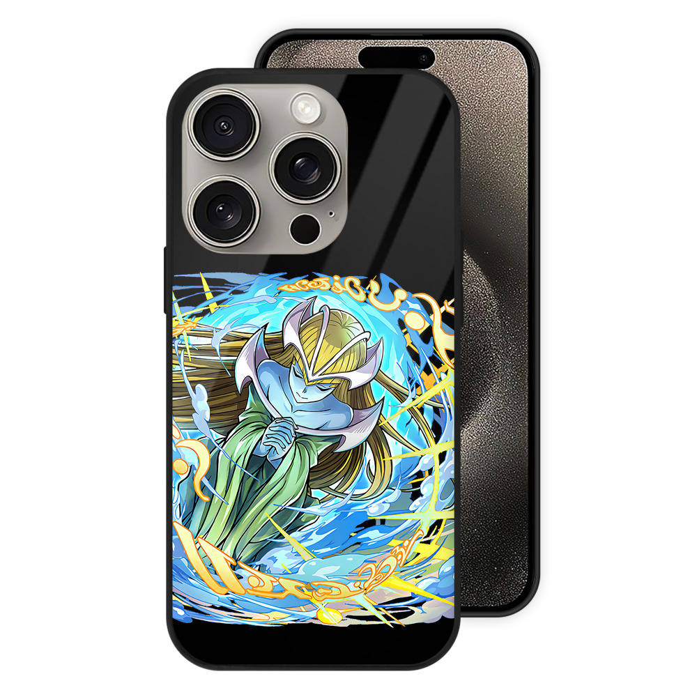 （画像用） 遊☆戯☆王 Yu-Gi-Oh! 【iPhone15Pro対応】スマホケース 耐衝撃＆黄変防止 背面ガラス