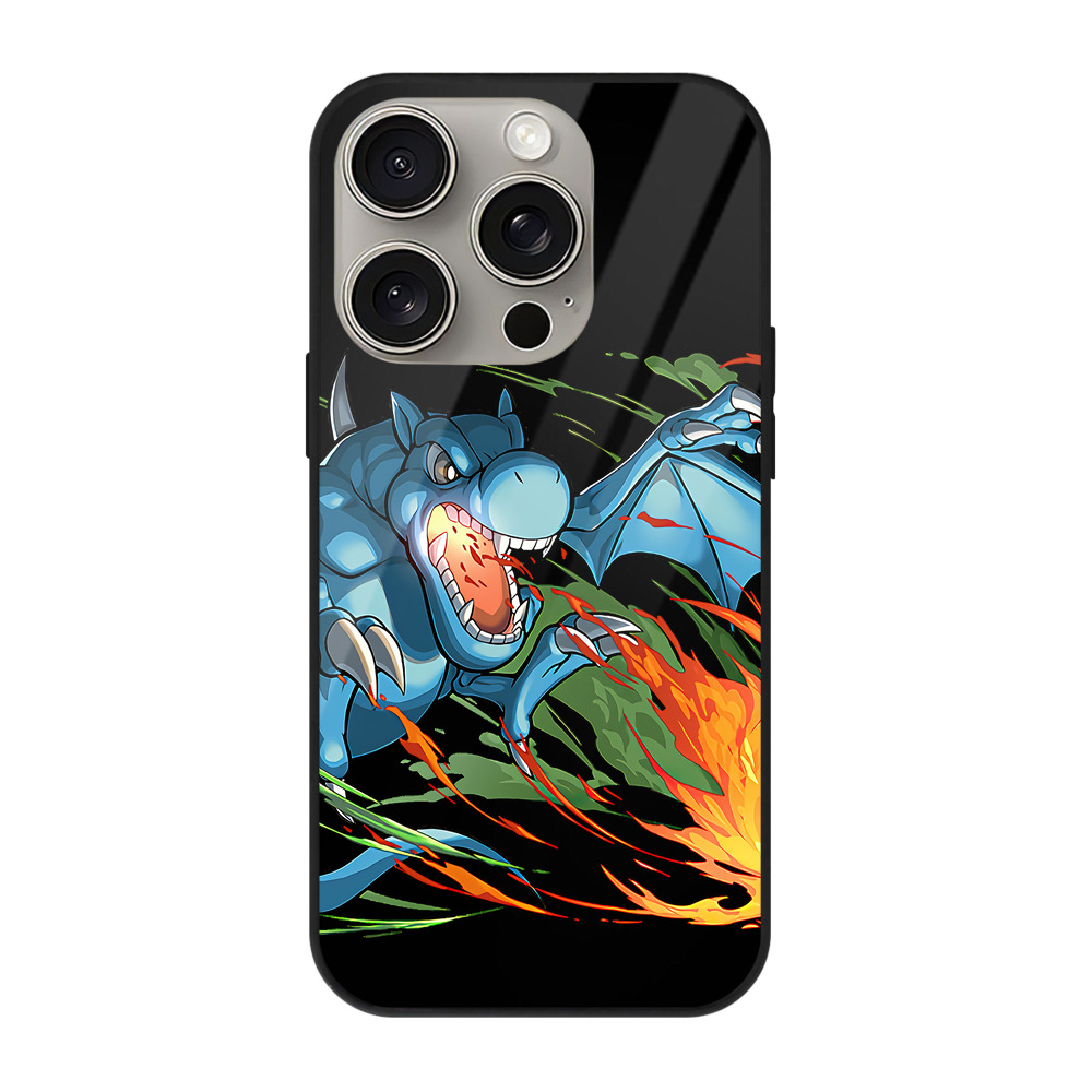 （画像用） 遊☆戯☆王 Yu-Gi-Oh! 【iPhone15Pro対応】スマホケース 耐衝撃＆黄変防止 背面ガラス