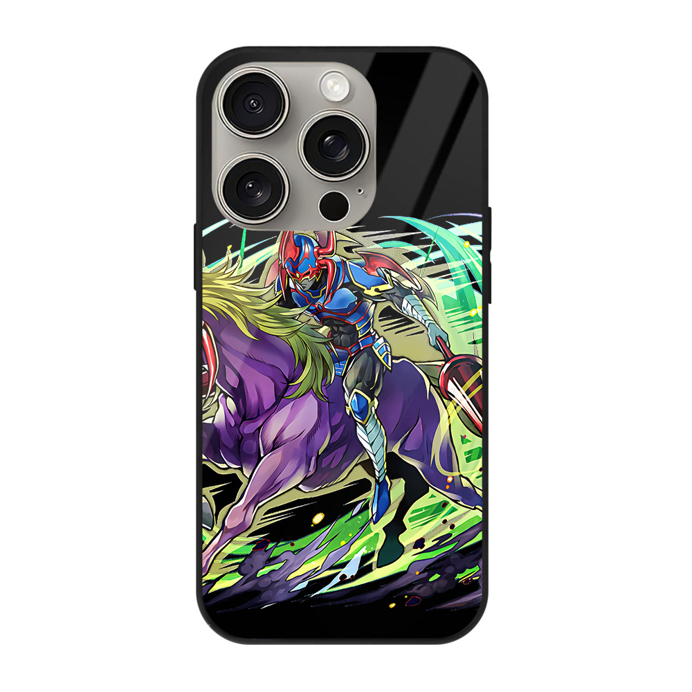 （画像用） 遊☆戯☆王 Yu-Gi-Oh! 【iPhone15Pro対応】スマホケース 耐衝撃＆黄変防止 背面ガラス