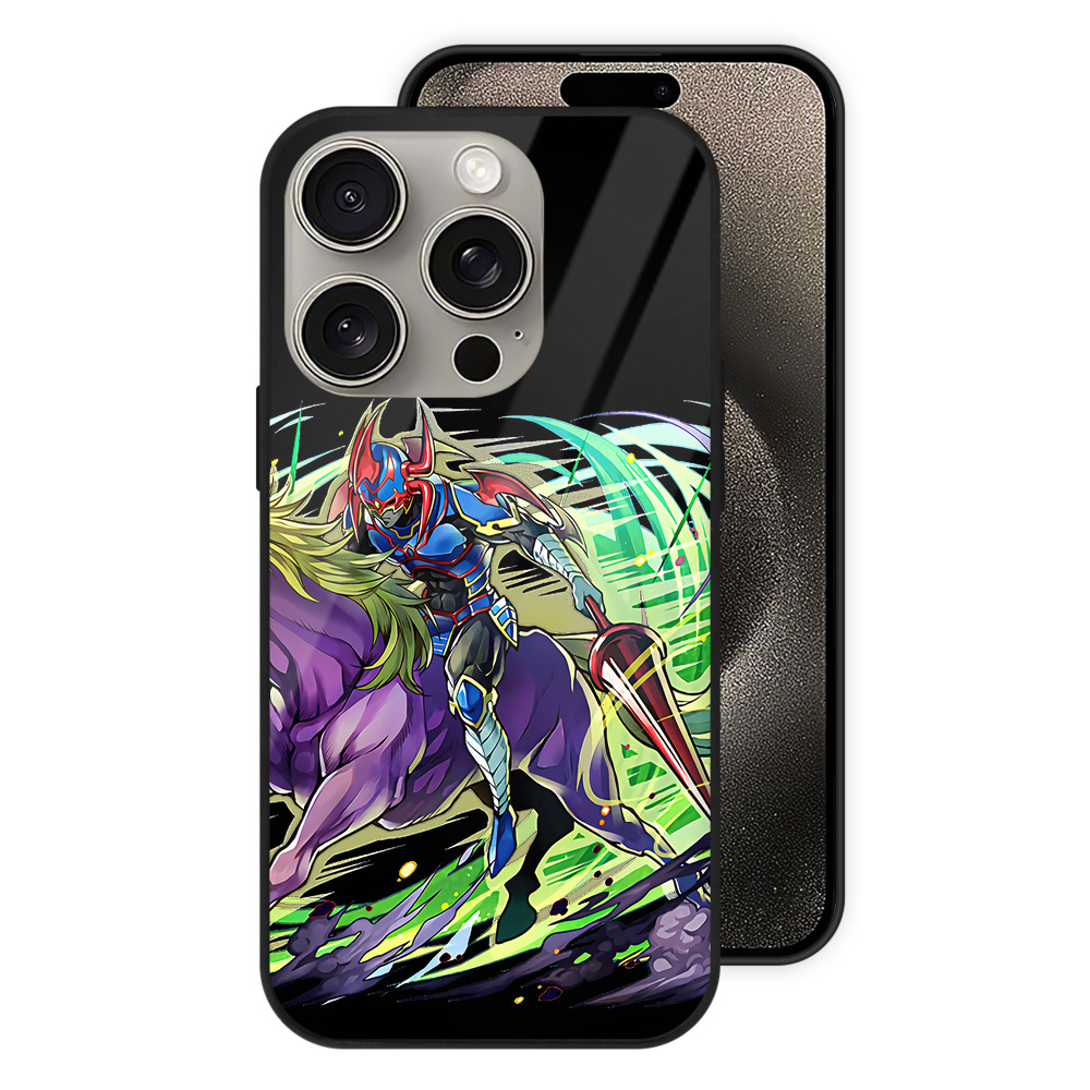 （画像用） 遊☆戯☆王 Yu-Gi-Oh! 【iPhone15Pro対応】スマホケース 耐衝撃＆黄変防止 背面ガラス